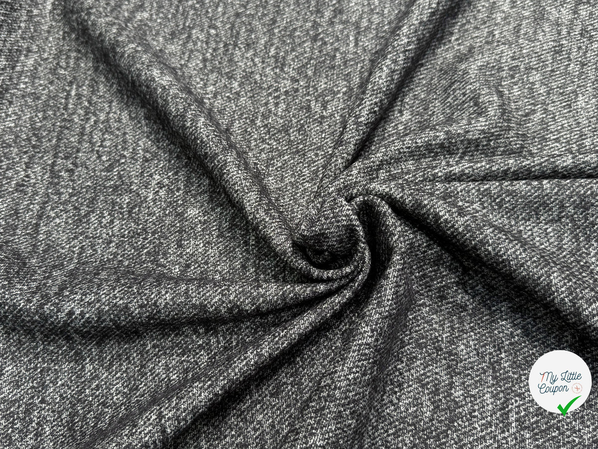 MAILLE DE LAINE TISSÉE ULTRA STRETCH GRIS CHINÉ - My Little Coupon