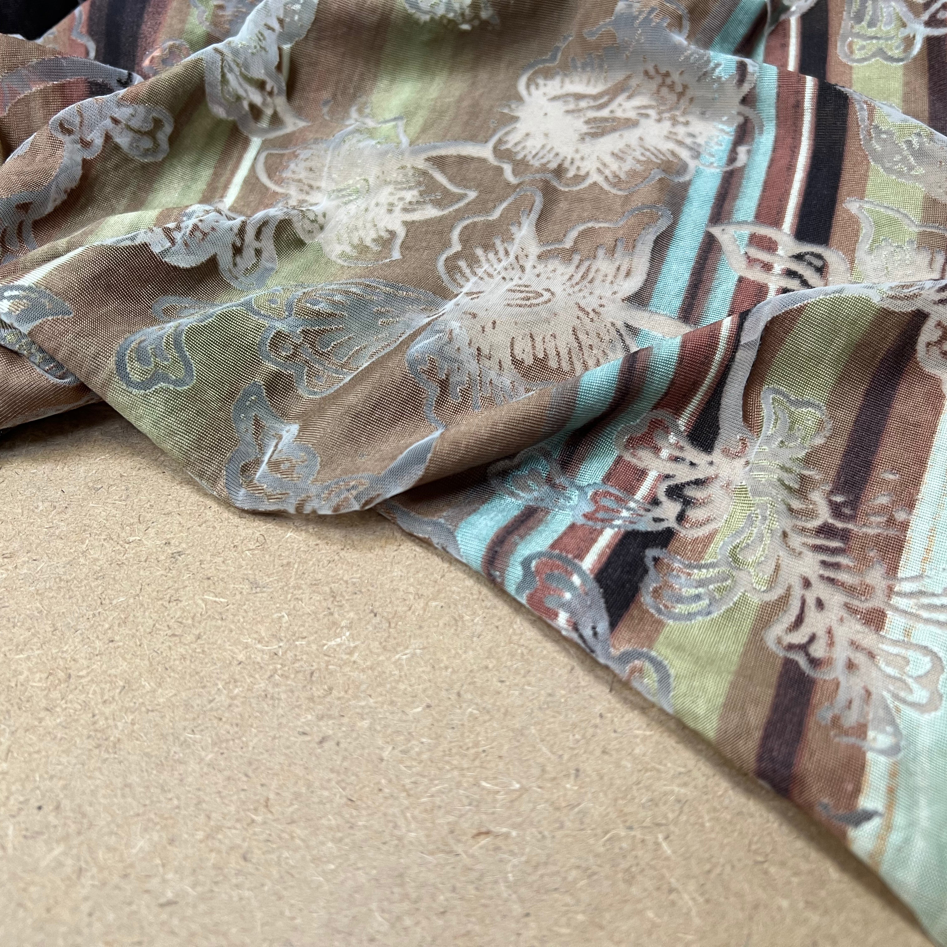 MAILLE DEVORÉE DE FLEURS RAYÉE - My Little Coupon