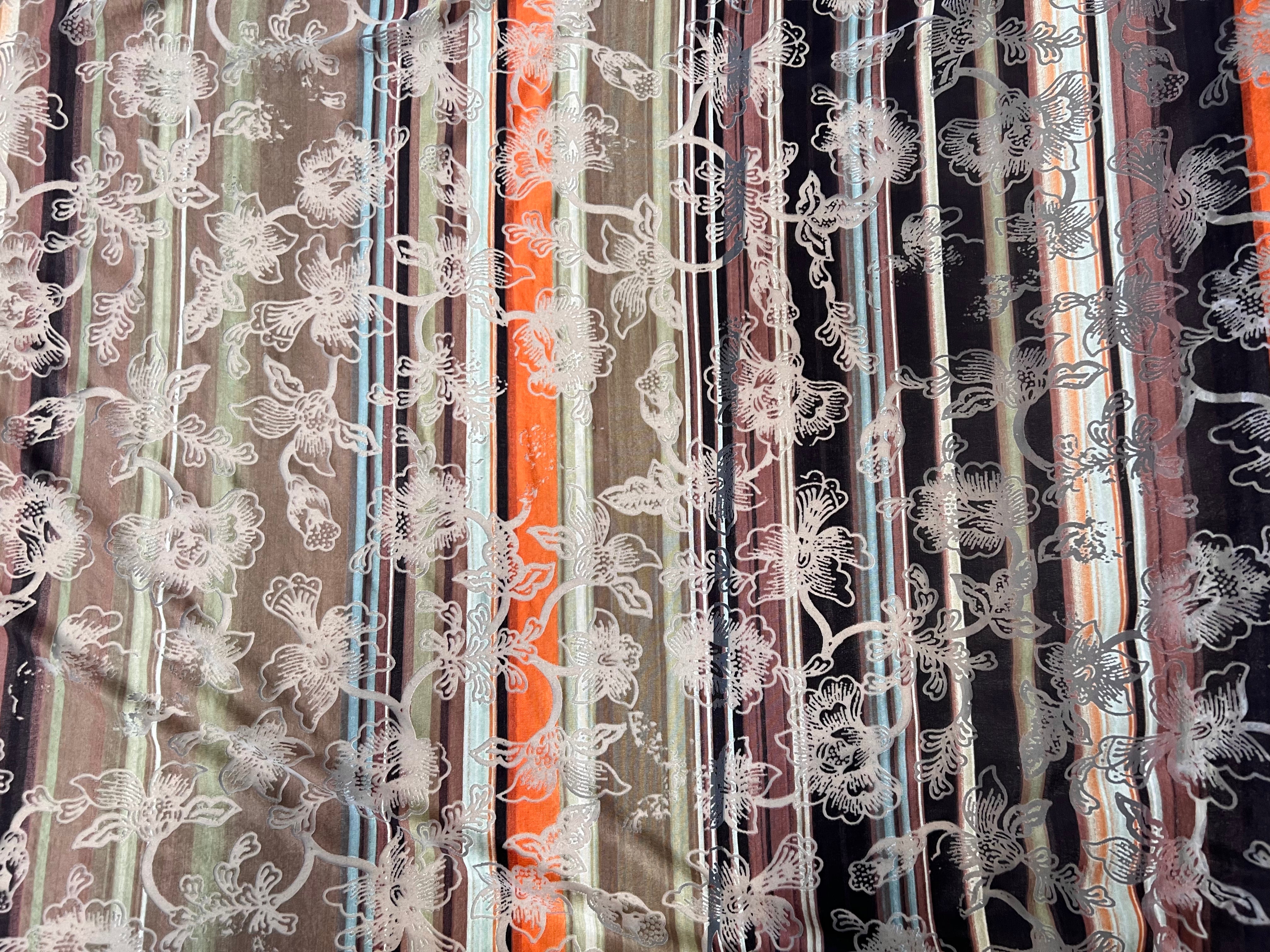 MAILLE DEVORÉE DE FLEURS RAYÉE - My Little Coupon