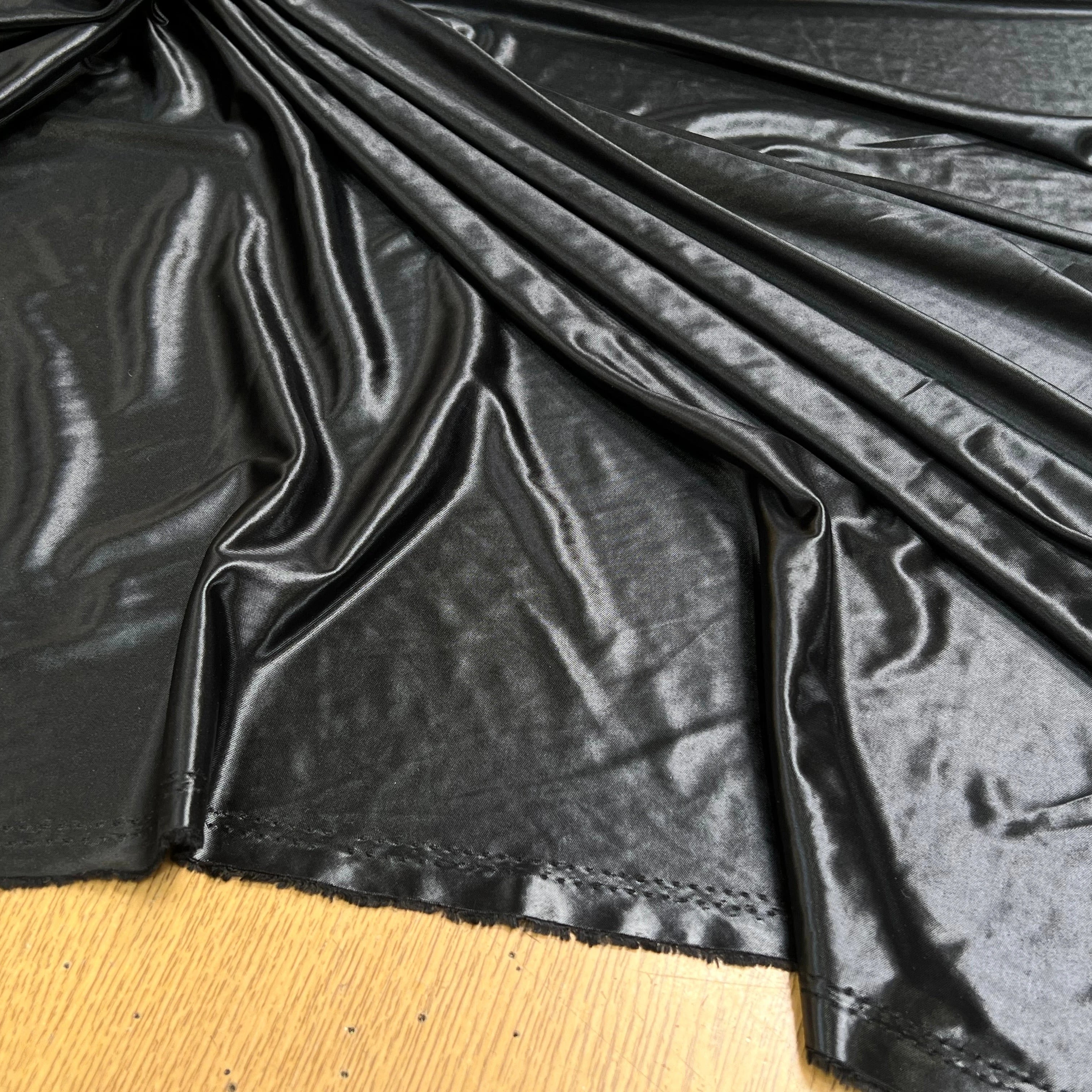 MAILLE EFFET CUIR FROIDE ET SOUPLE NOIR - My Little Coupon