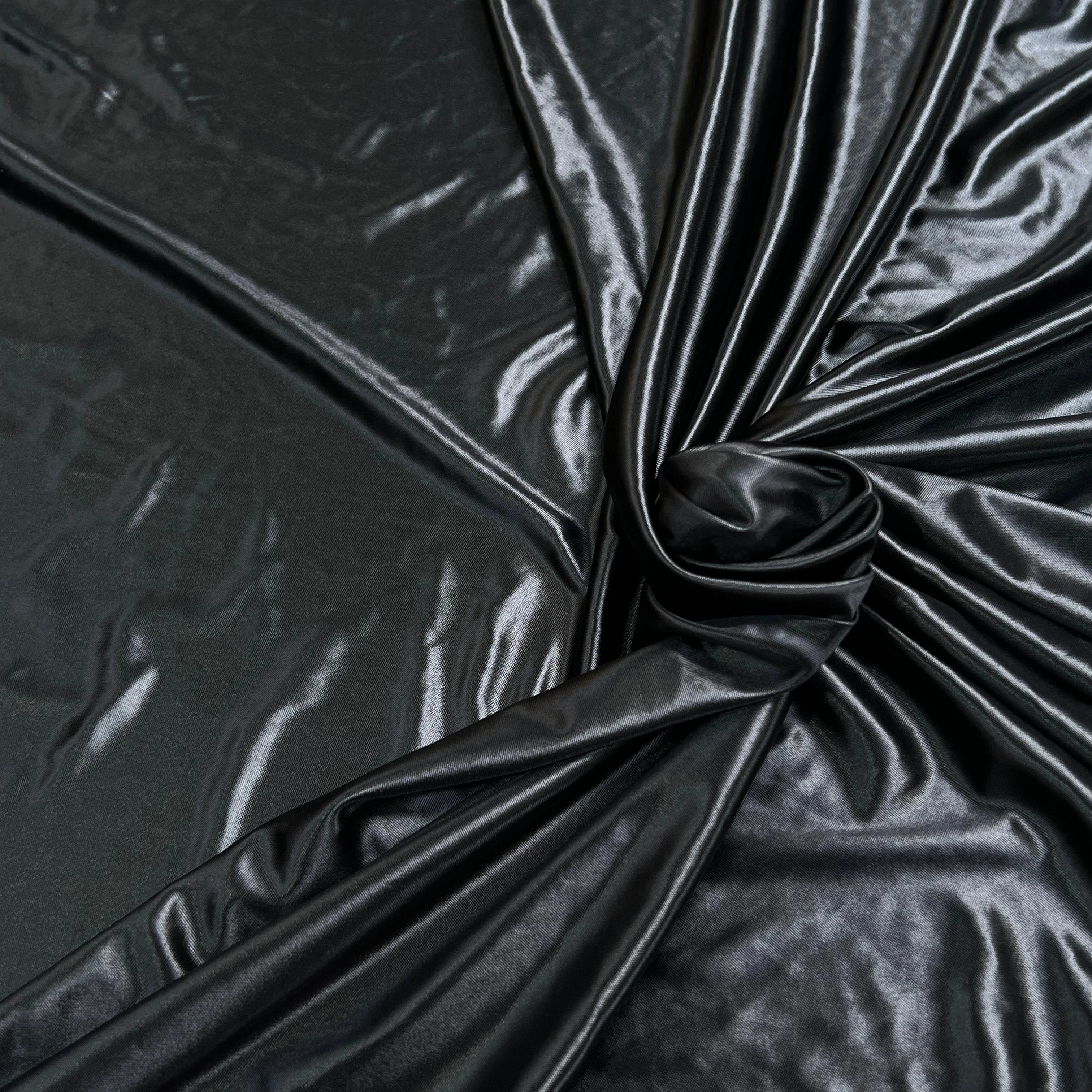 MAILLE EFFET CUIR FROIDE ET SOUPLE NOIR - My Little Coupon