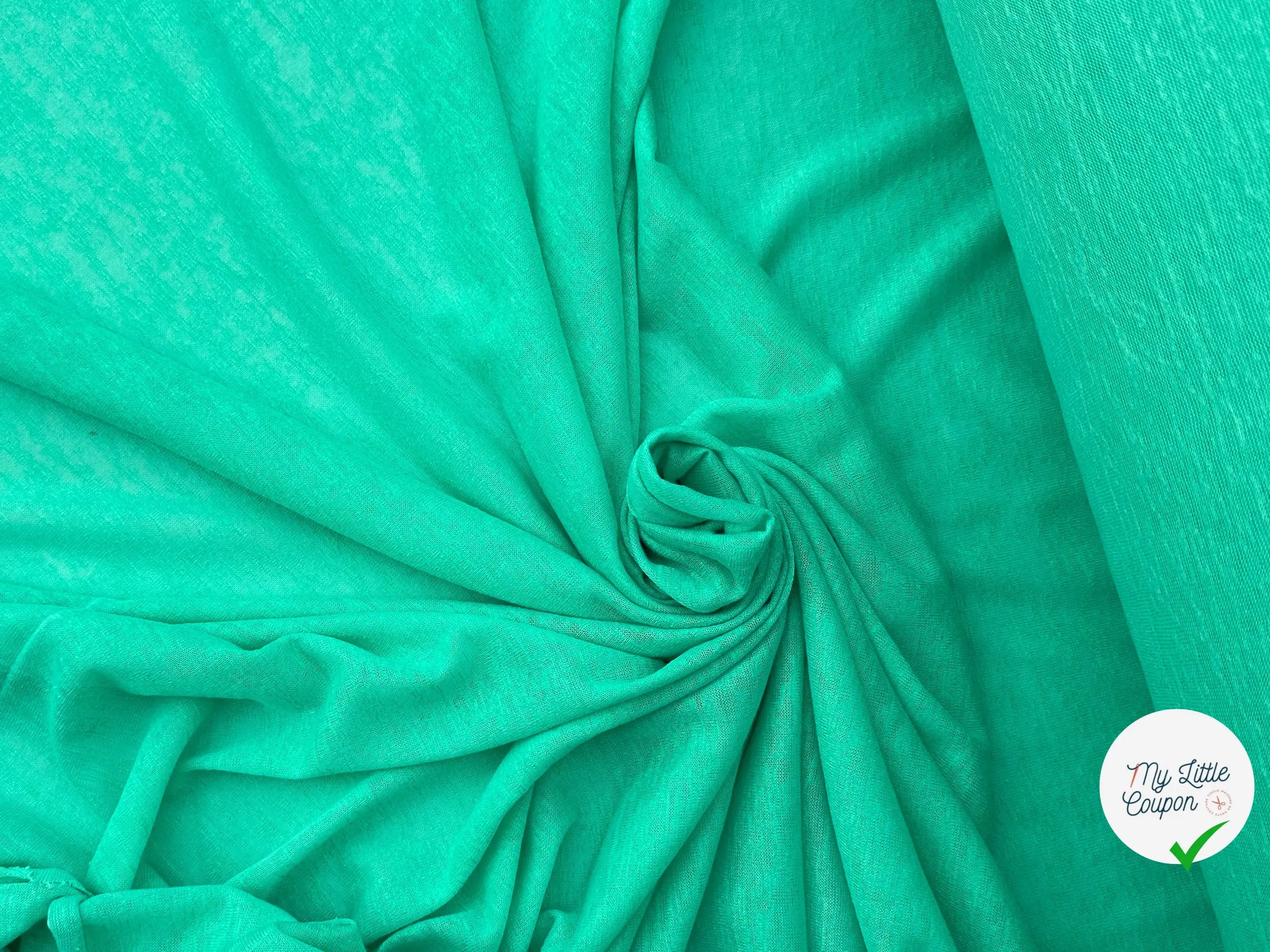 MAILLE EFFET LIN AQUA SKY & MAILLE EFFET LIN GRIS MARBRÉ - My Little Coupon