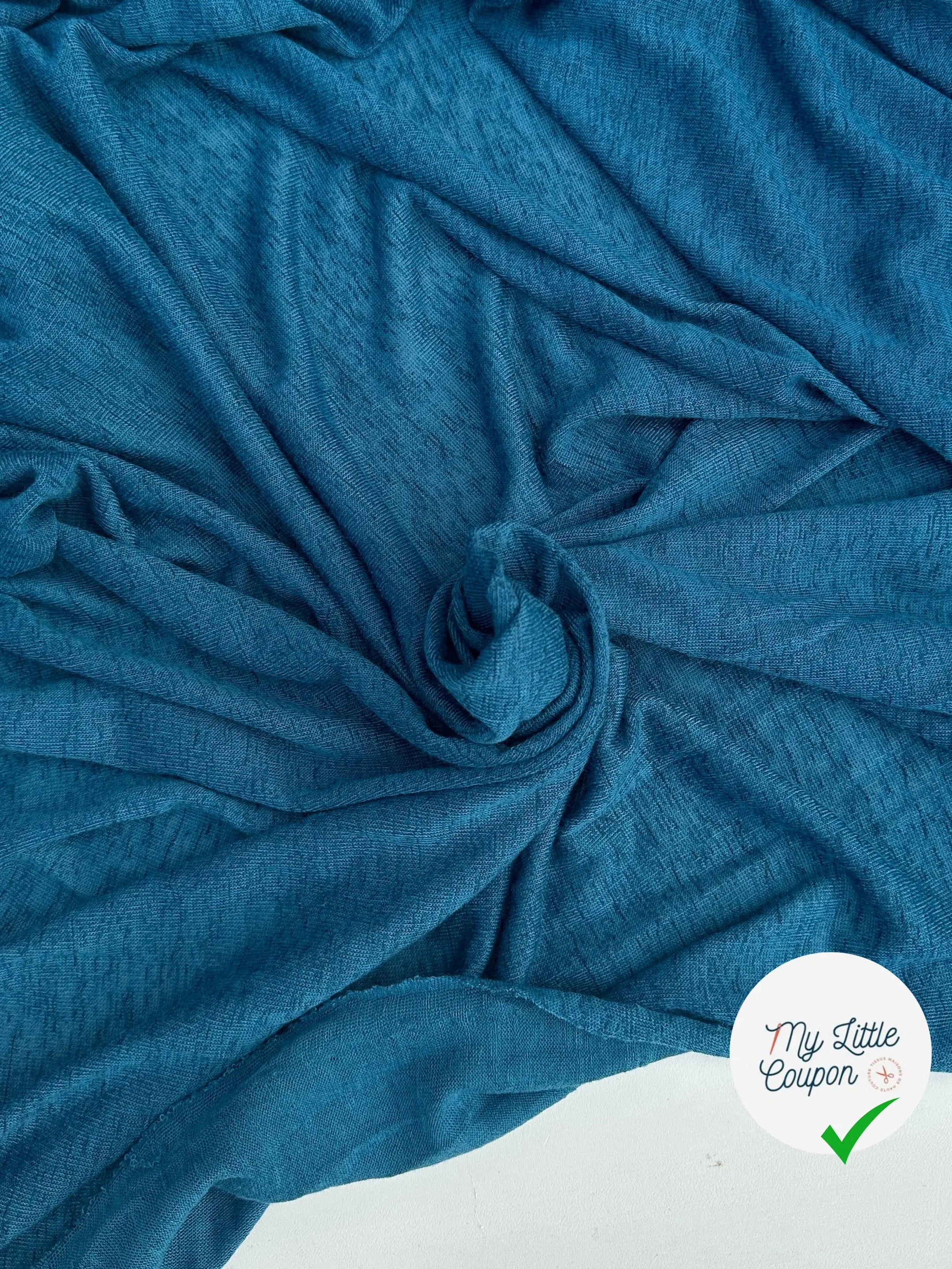 MAILLE EFFET LIN CHIC BLEU - My Little Coupon