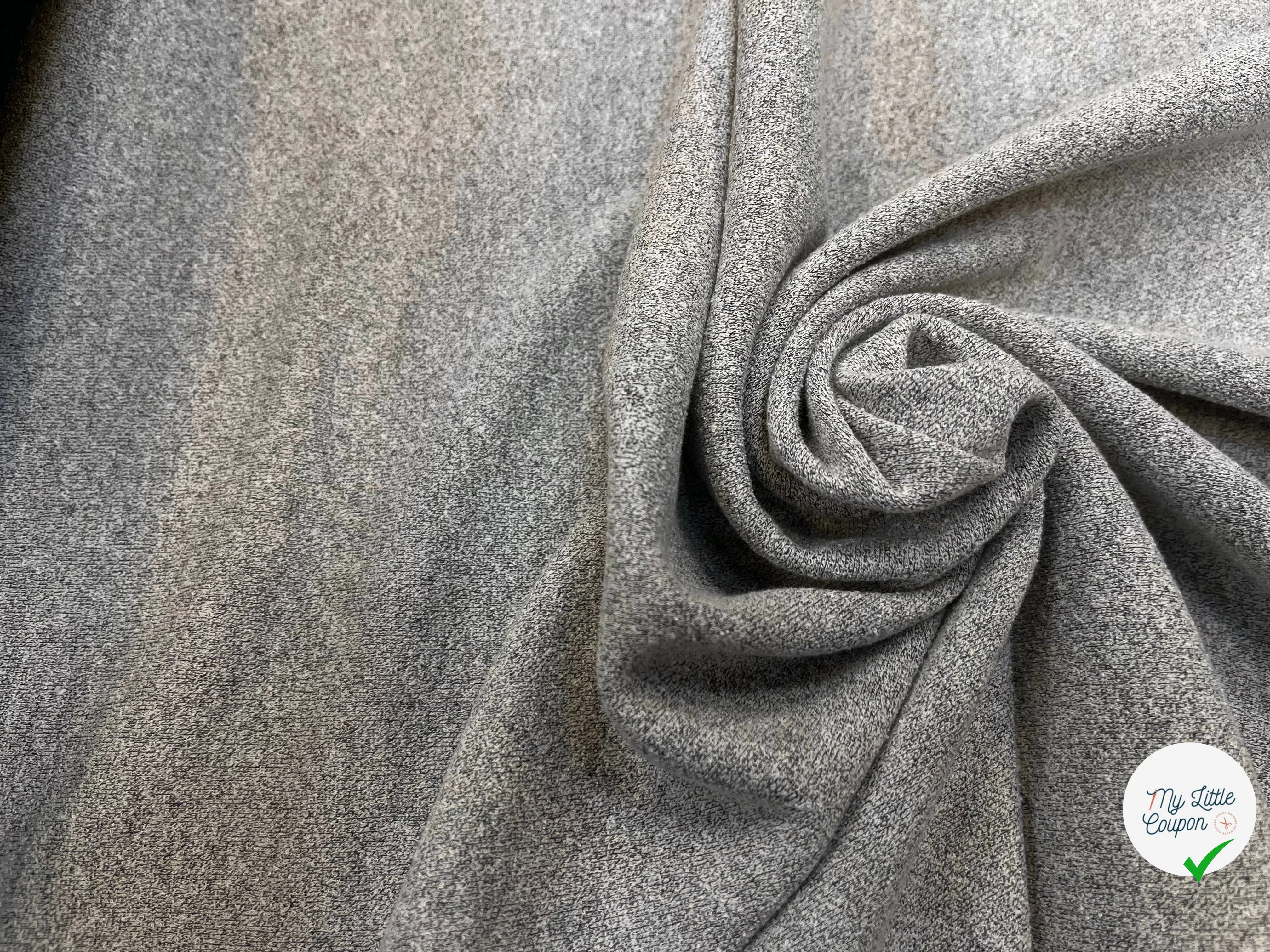 MAILLE ÉPONGE GRIS CHINÉE 150CM - My Little Coupon