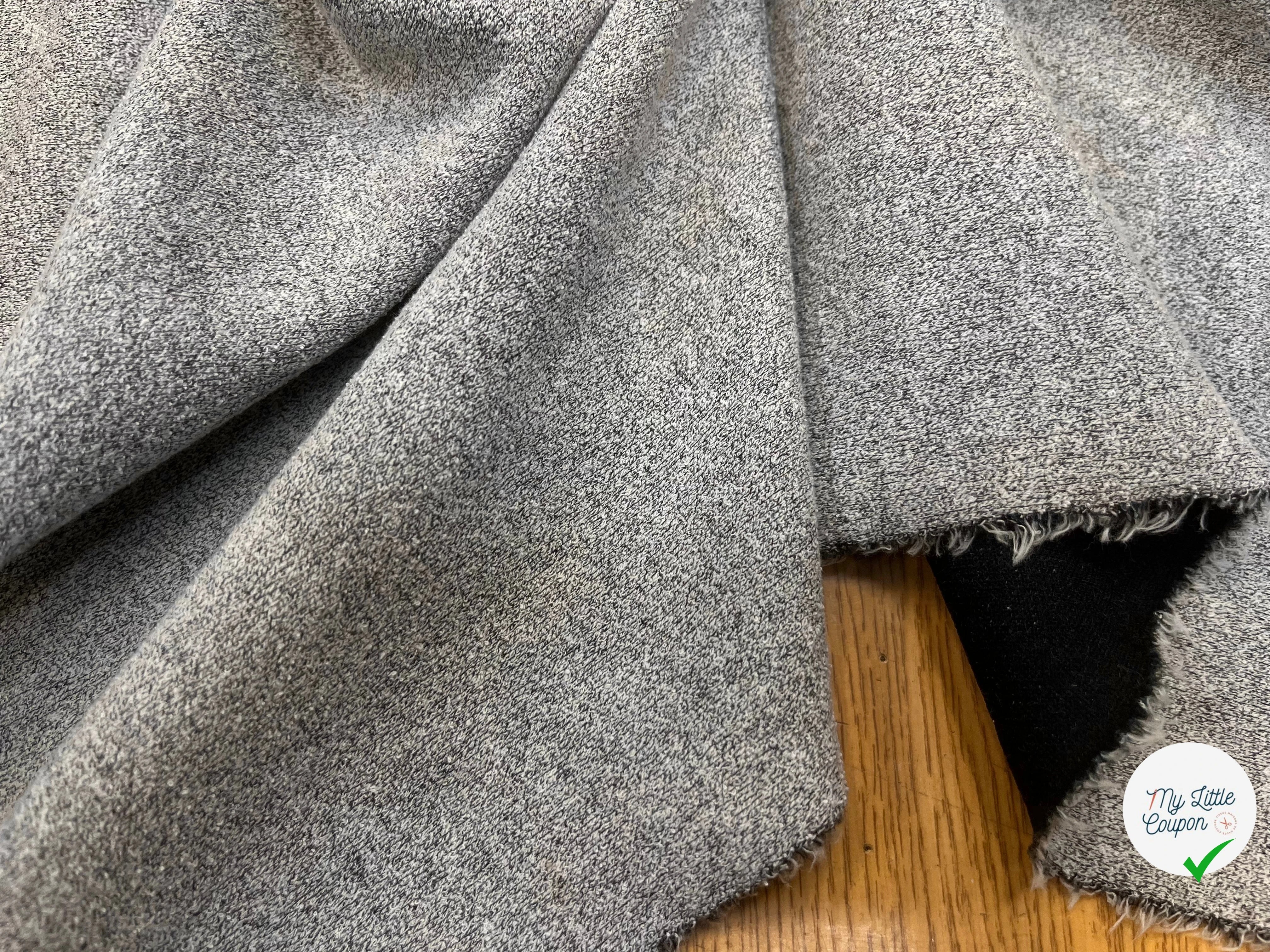 MAILLE ÉPONGE GRIS CHINÉE 150CM - My Little Coupon