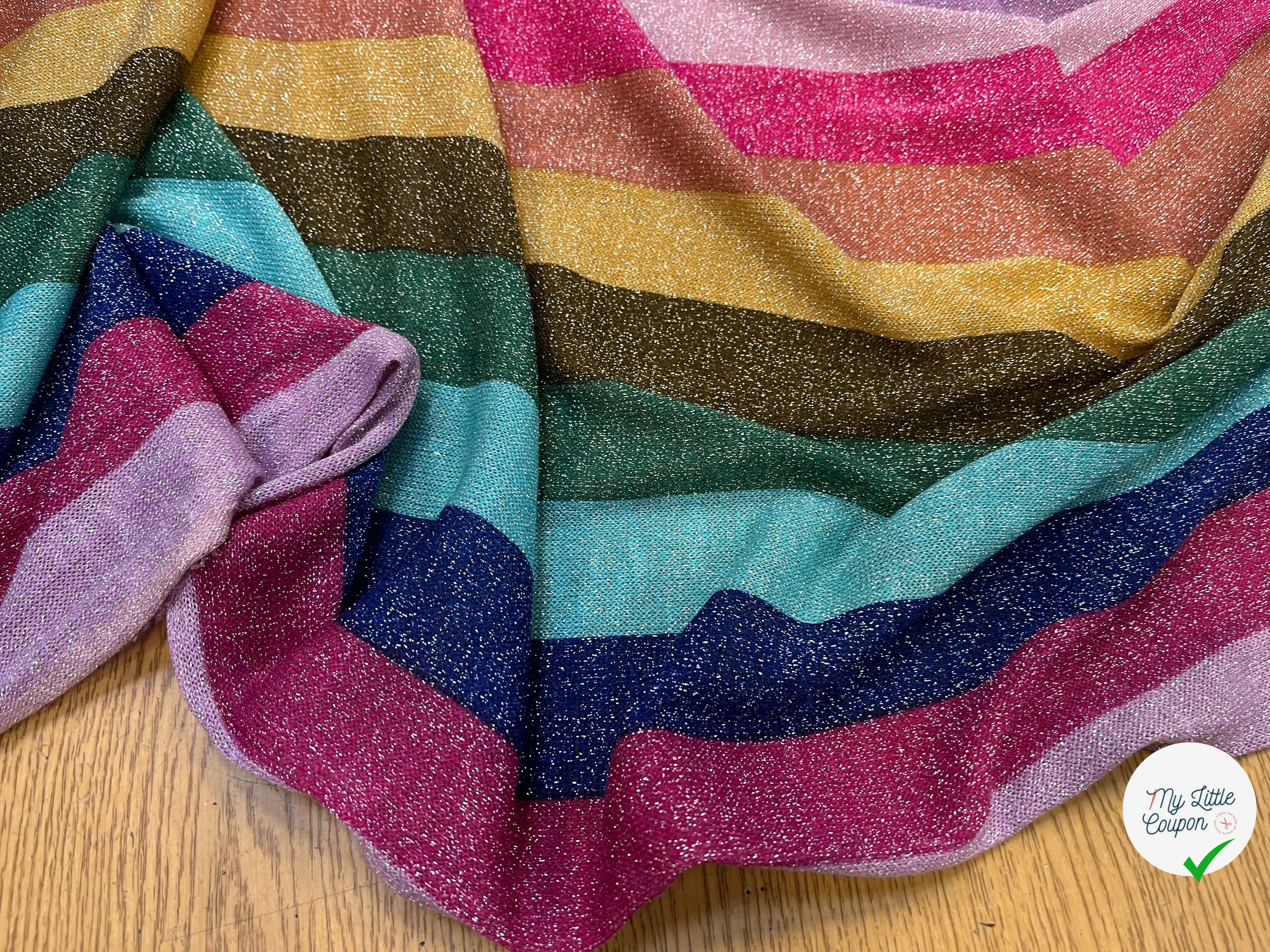 MAILLE FESTIVE MULTICOLORES BRILLANTE - My Little Coupon