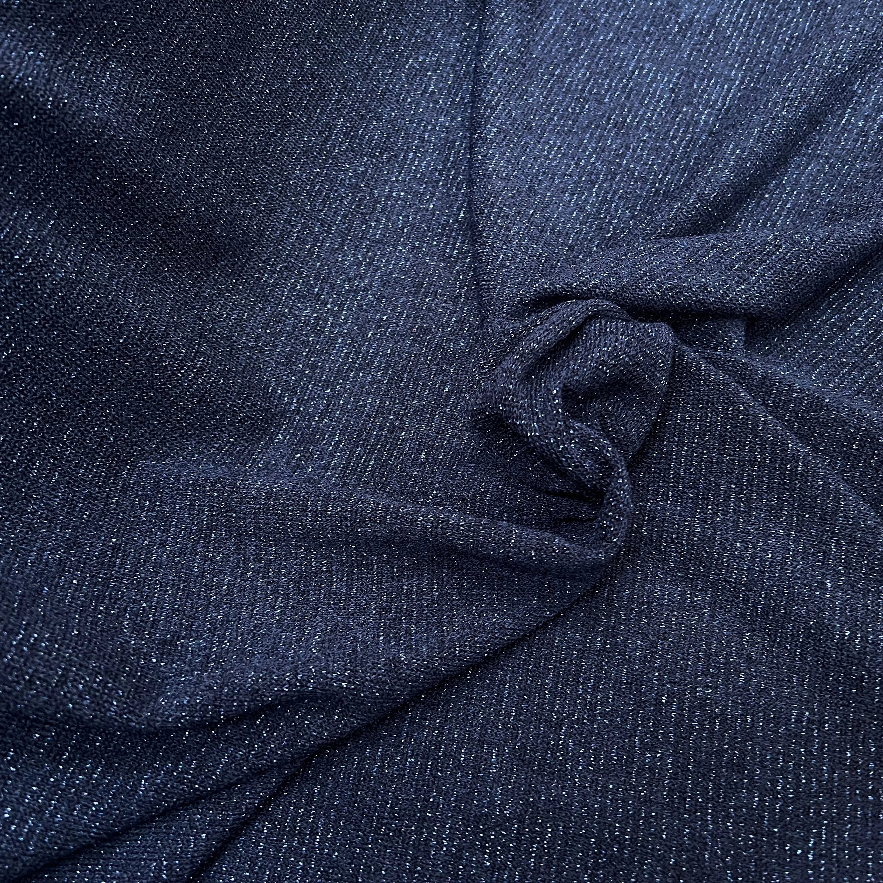 MAILLE FETE BLEU MARINE LÉGÈREMENT BRILLANTE - My Little Coupon