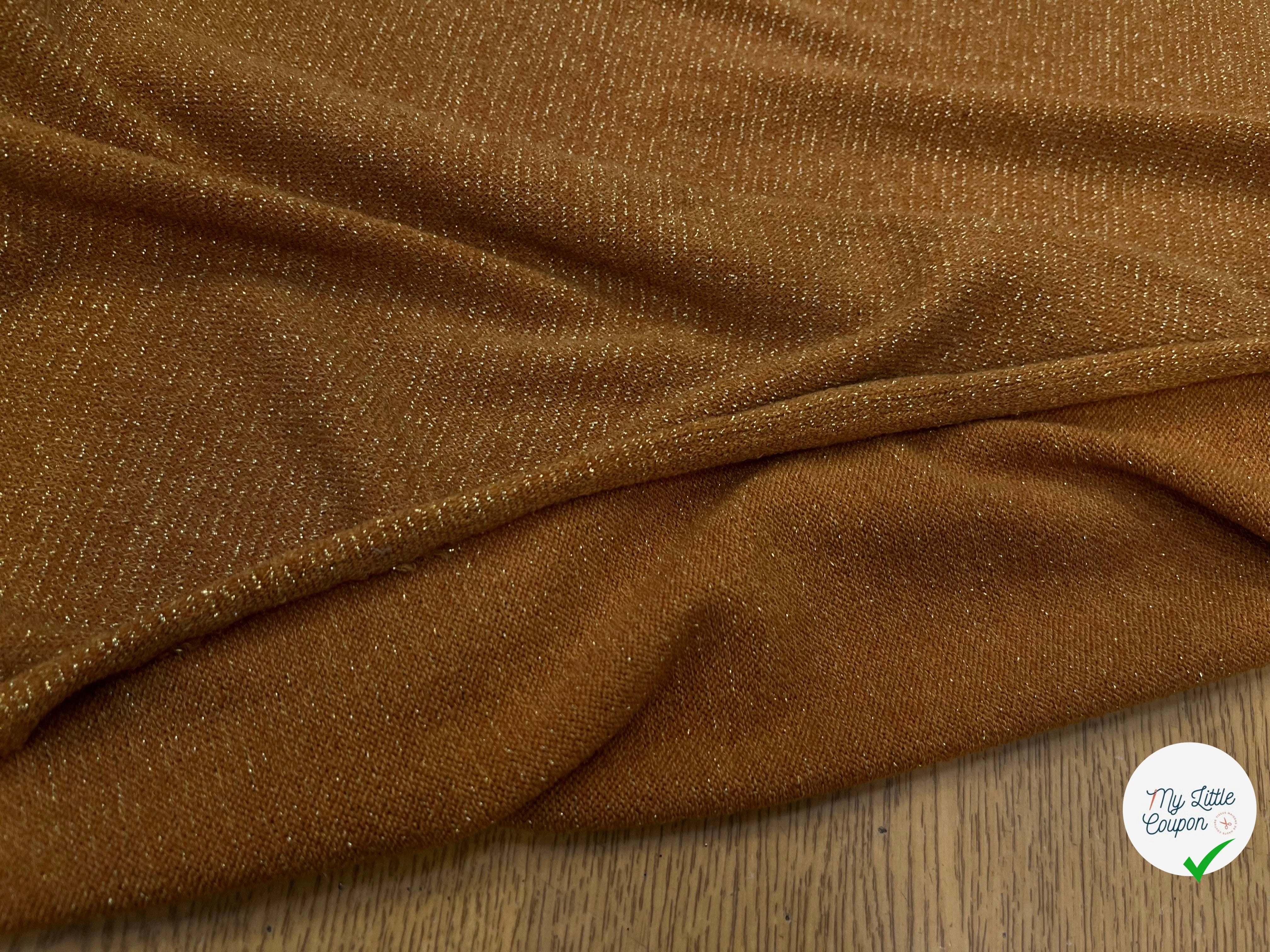 MAILLE FÊTE LÉGÈREMENT BRILLANTE MOUTARDE - My Little Coupon