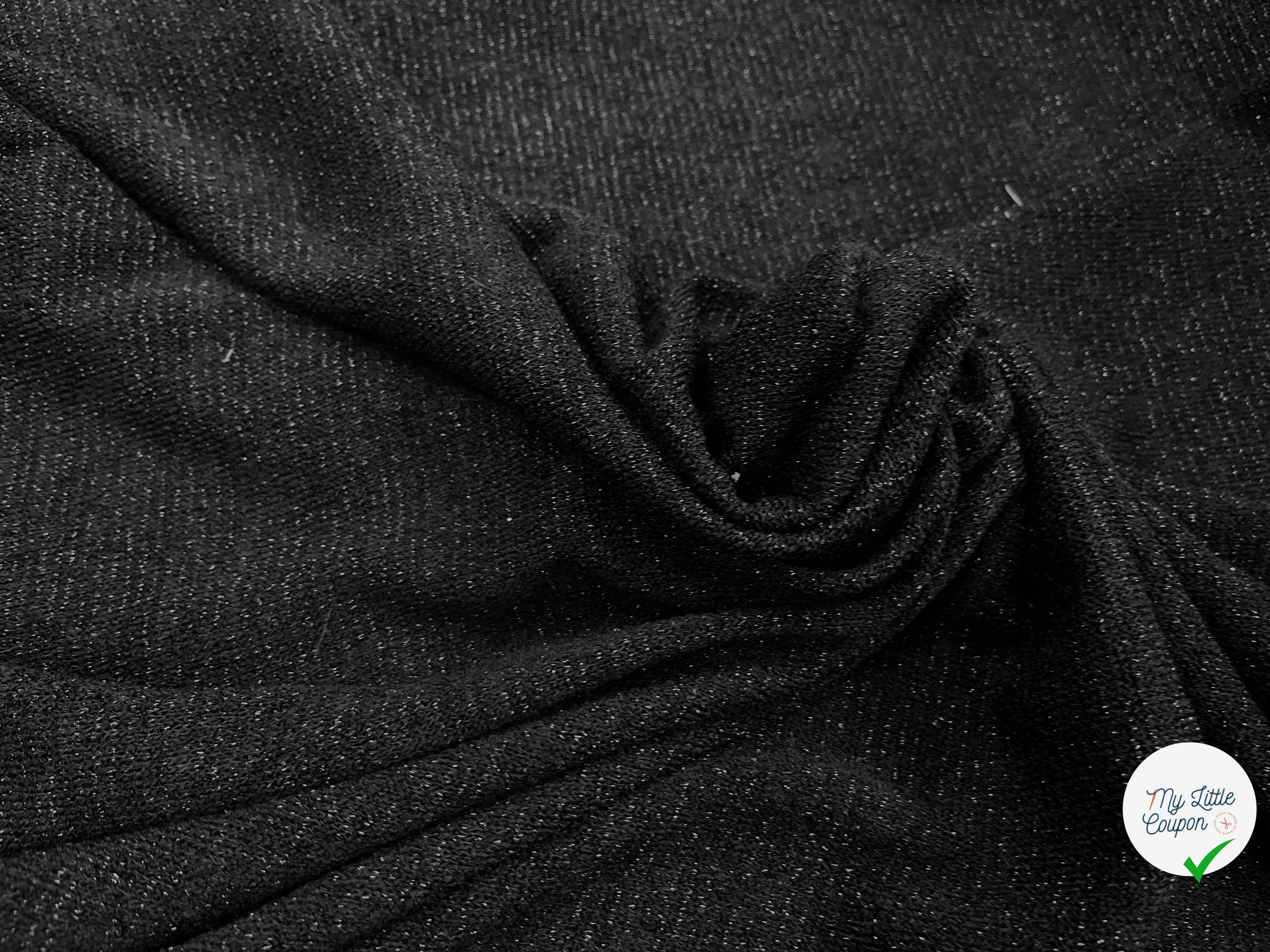 MAILLE FÊTE NOIR LÉGÈREMENT BRILLANTE - My Little Coupon