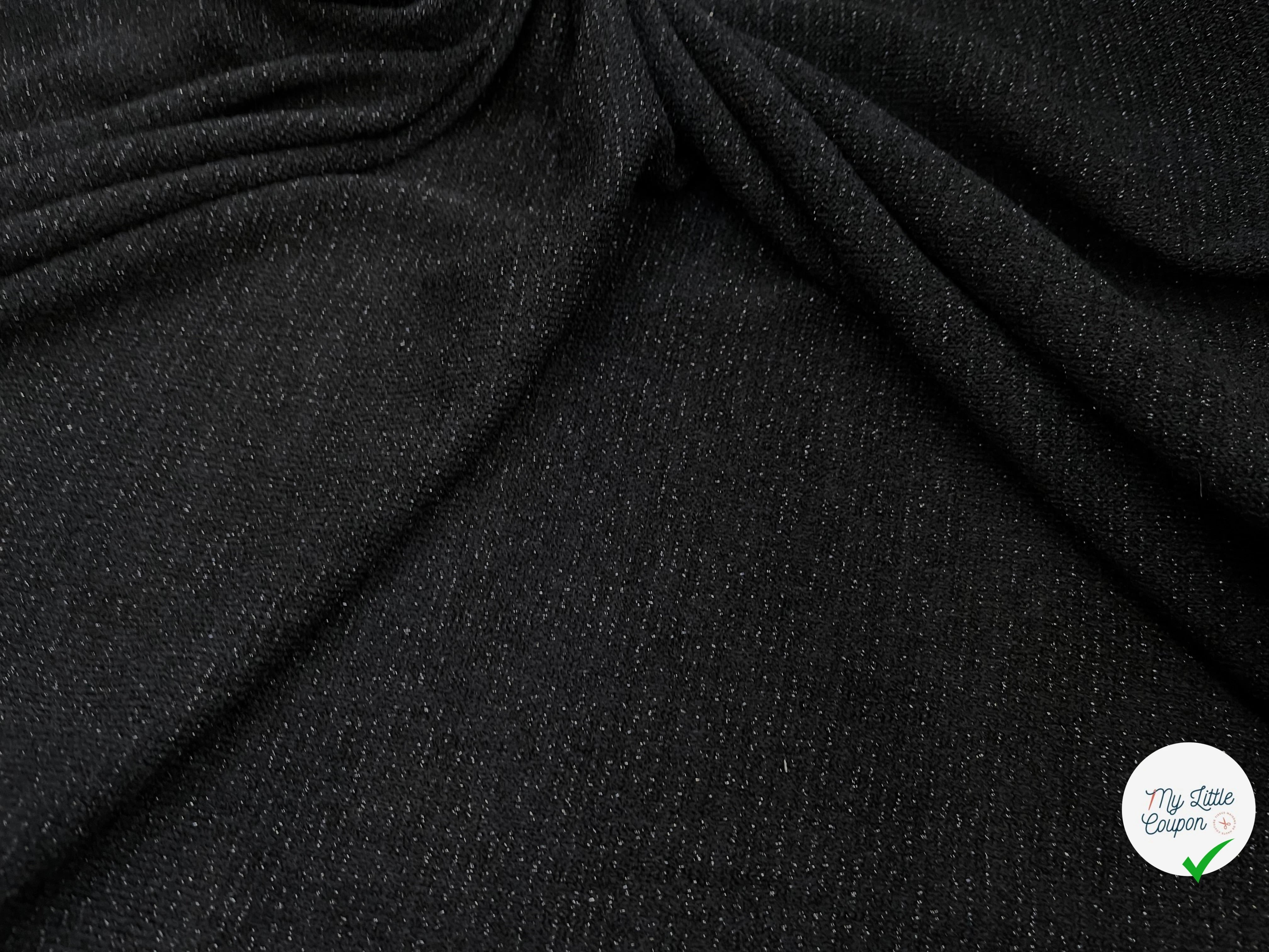 MAILLE FÊTE NOIR LÉGÈREMENT BRILLANTE - My Little Coupon