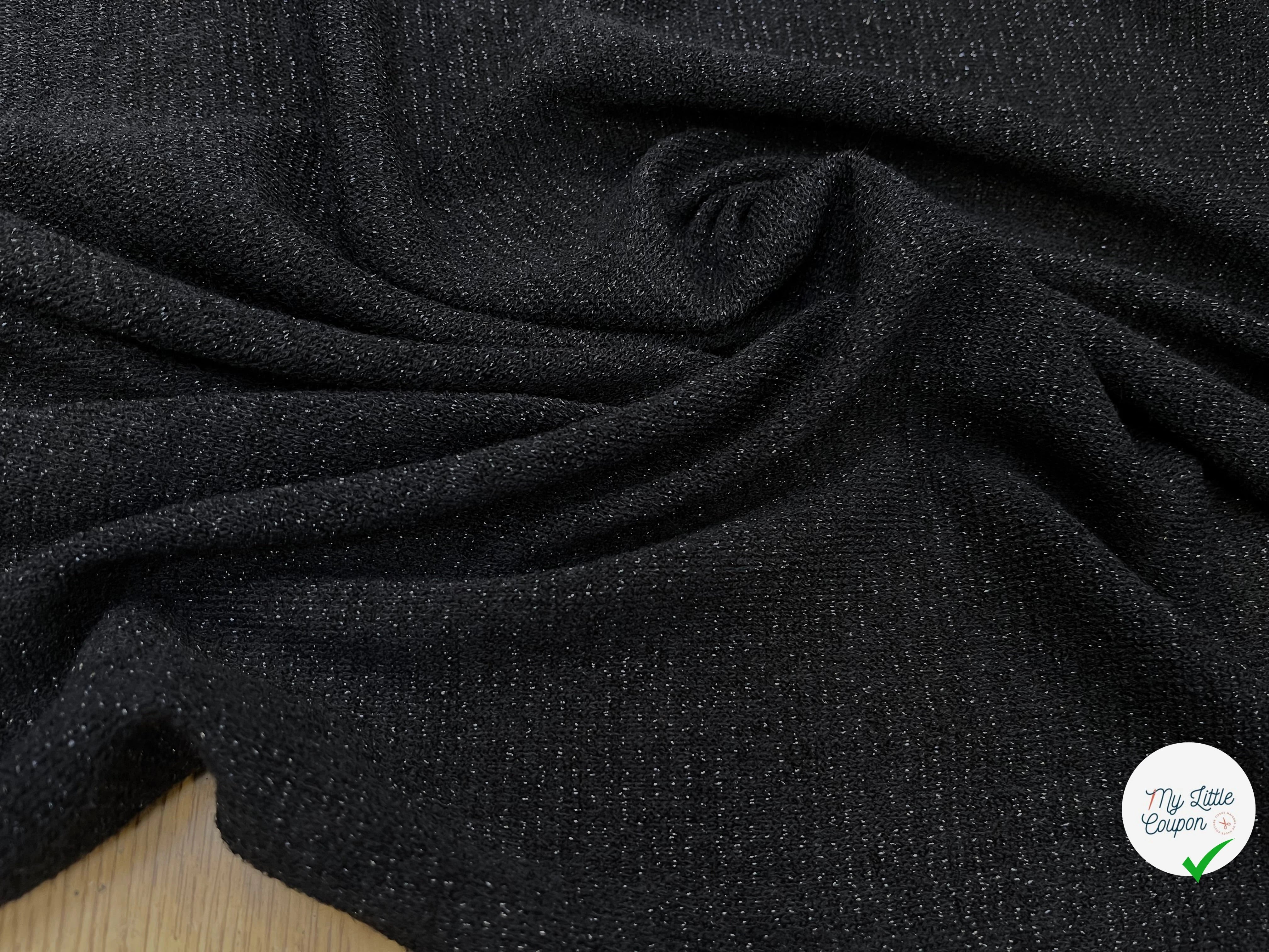 MAILLE FÊTE NOIR LÉGÈREMENT BRILLANTE - My Little Coupon