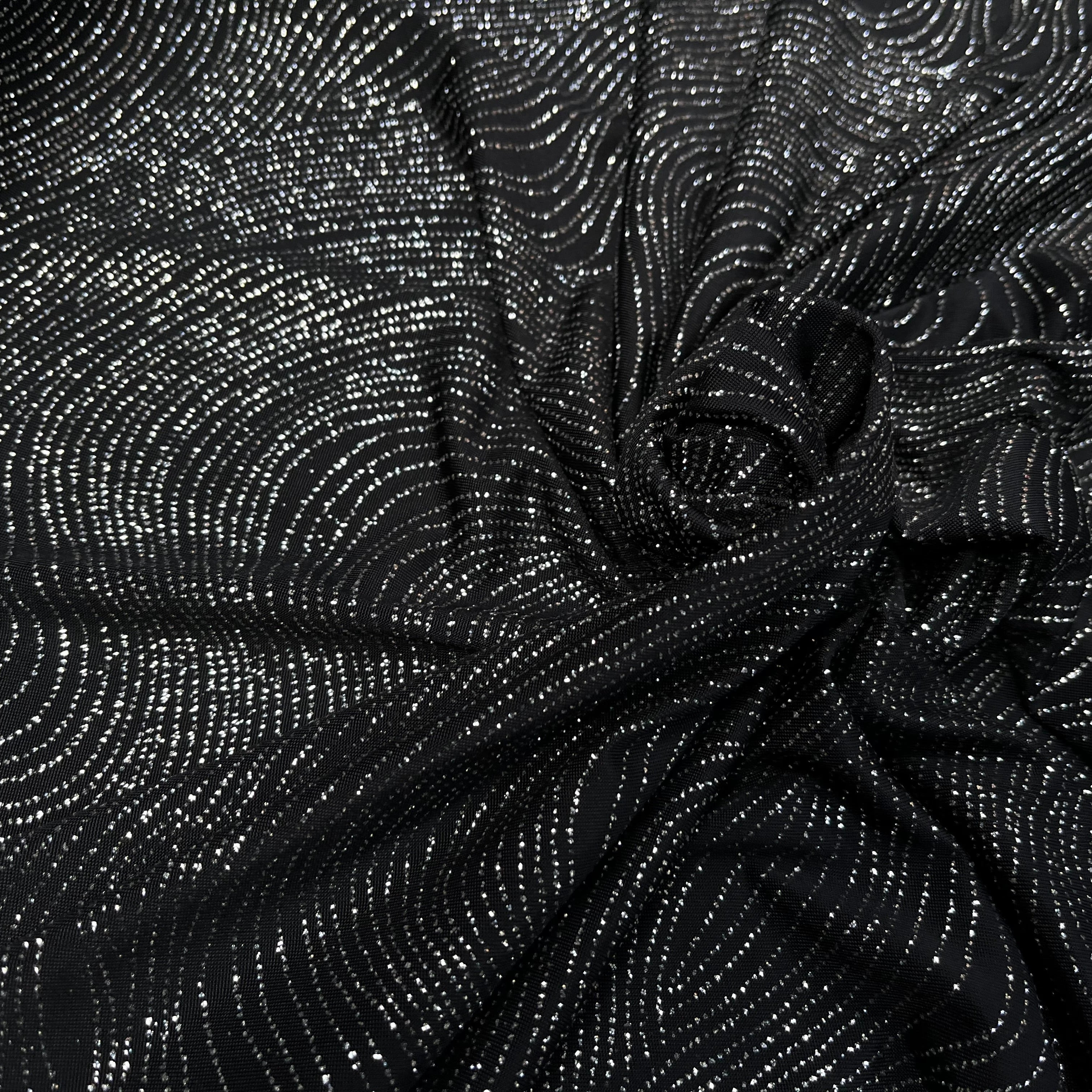 MAILLE FÊTE SÉQUIN BLACK&SILVER - My Little Coupon