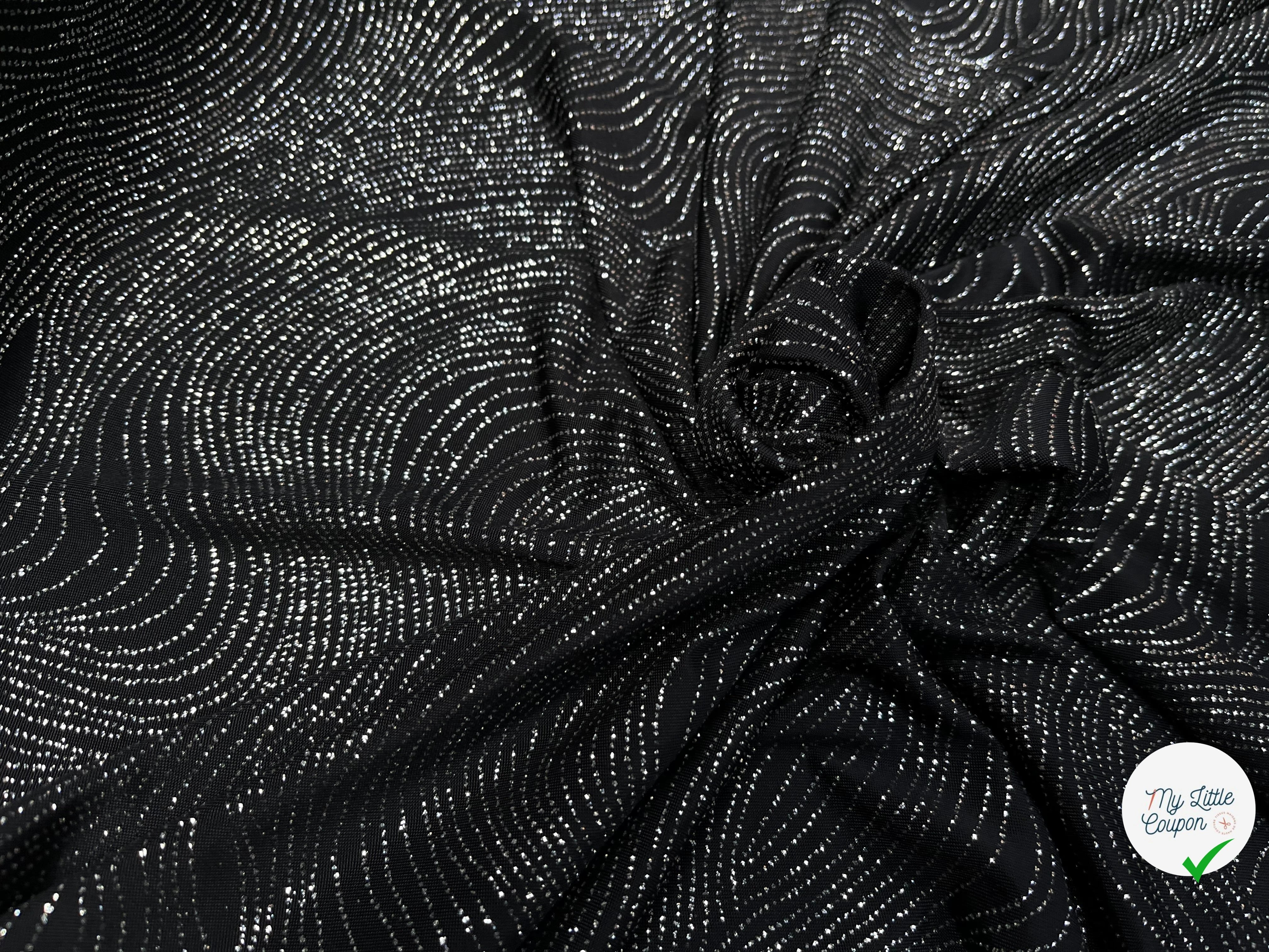 MAILLE FÊTE SÉQUIN BLACK&SILVER - My Little Coupon