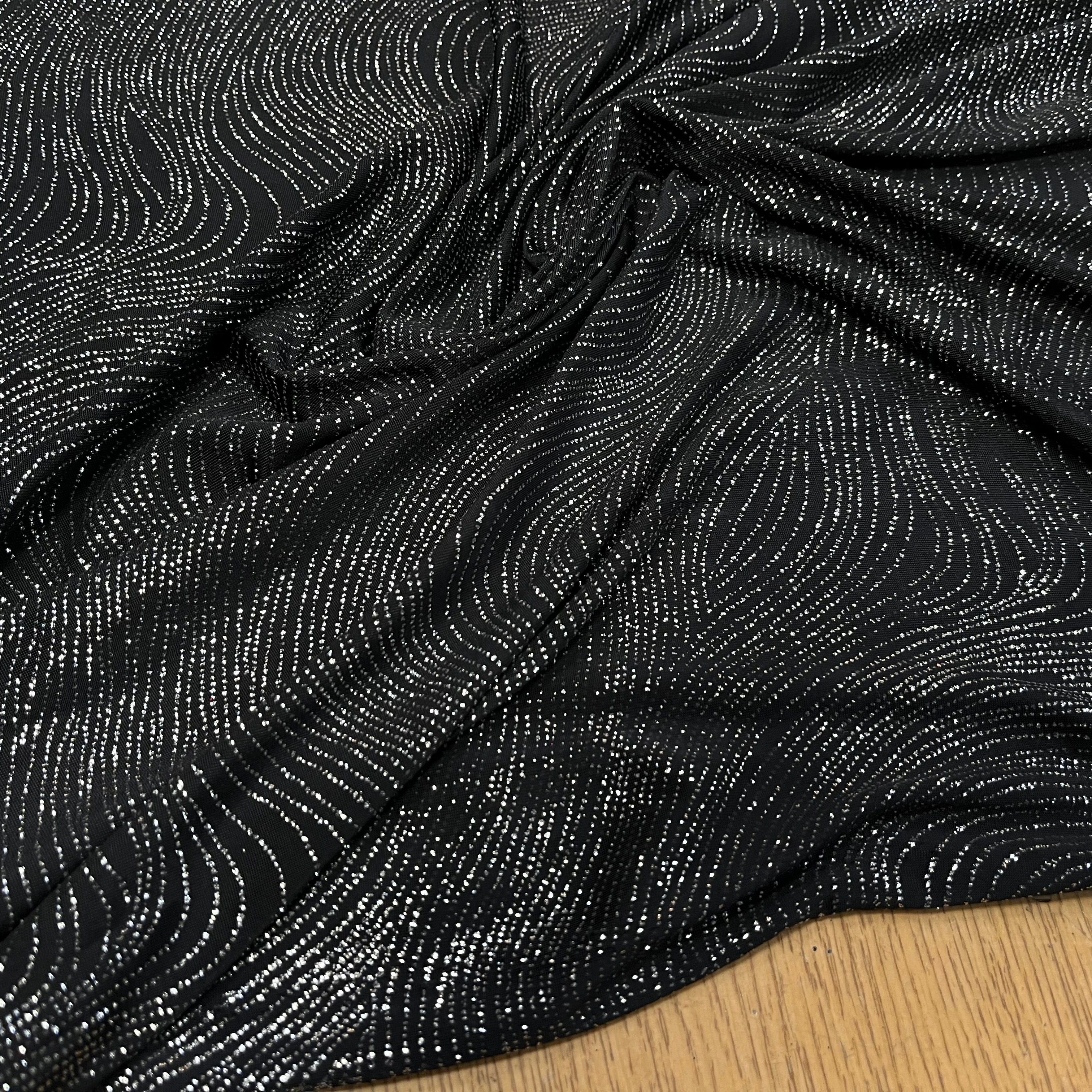 MAILLE FÊTE SÉQUIN BLACK&SILVER - My Little Coupon