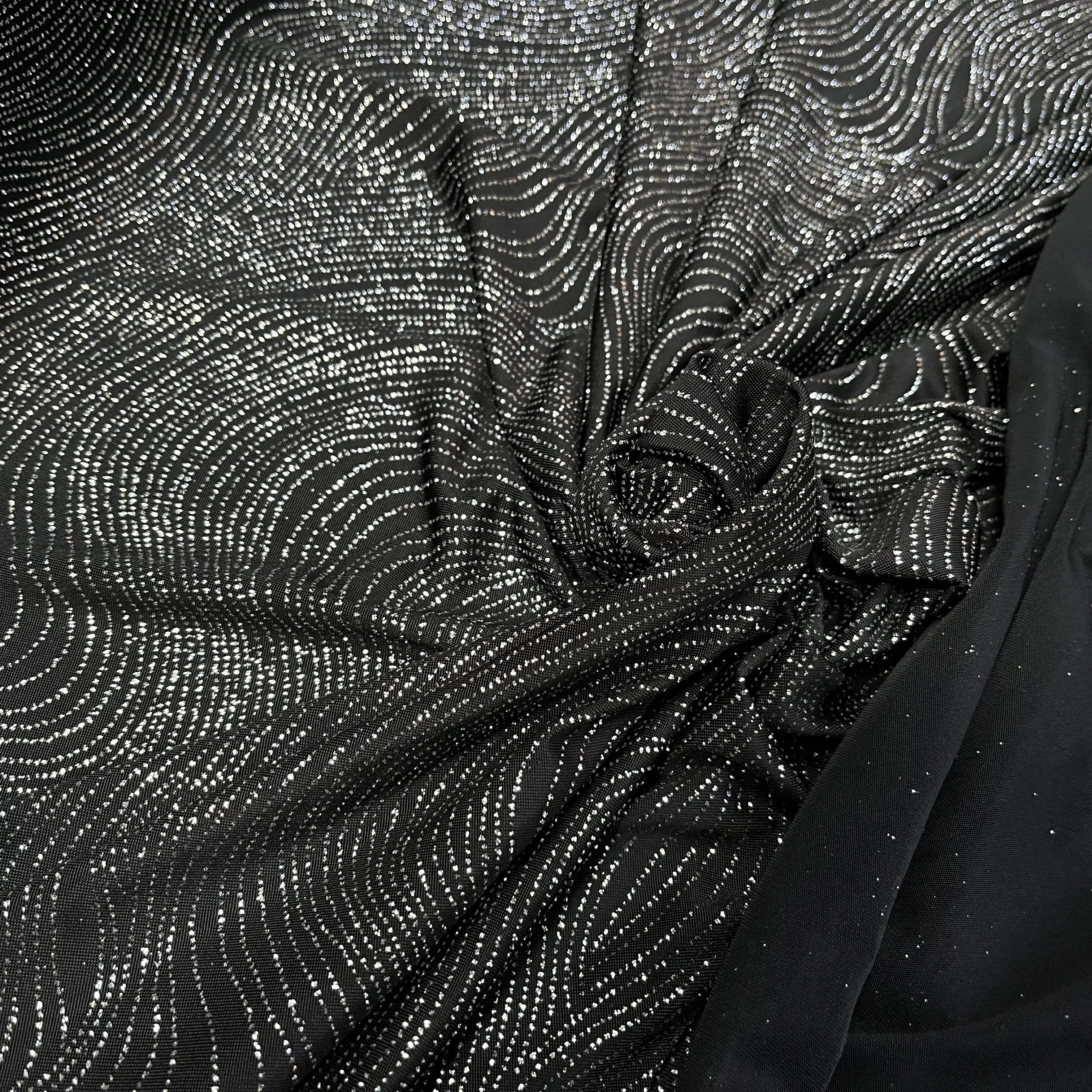 MAILLE FÊTE SÉQUIN BLACK&SILVER - My Little Coupon