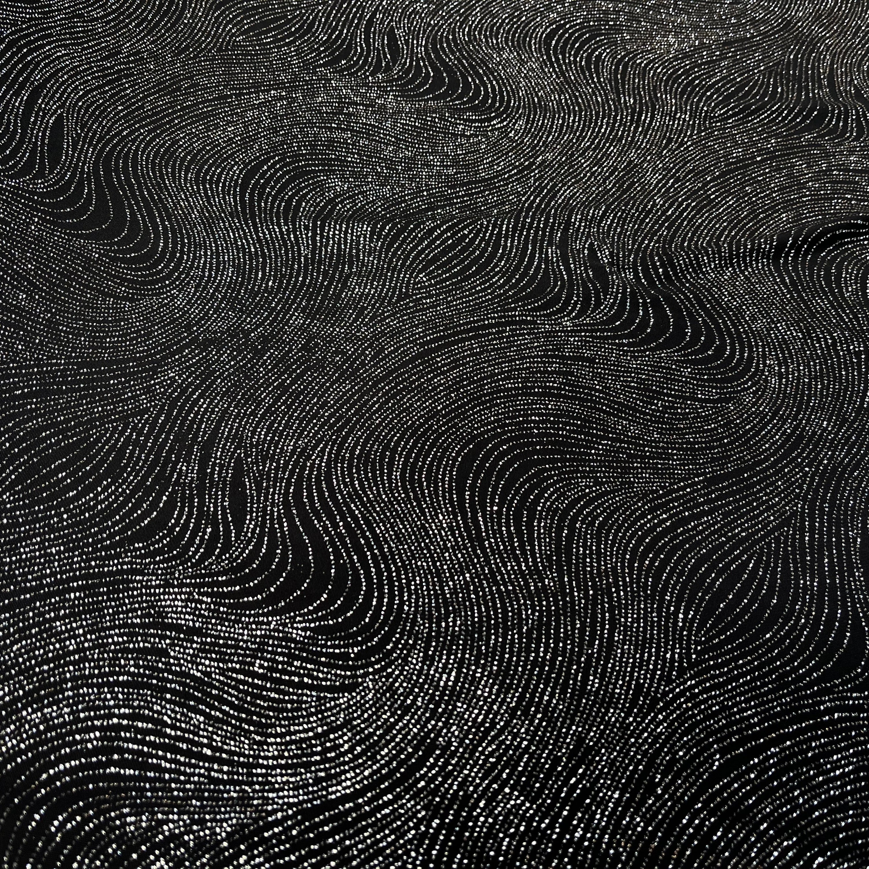 MAILLE FÊTE SÉQUIN BLACK&SILVER - My Little Coupon