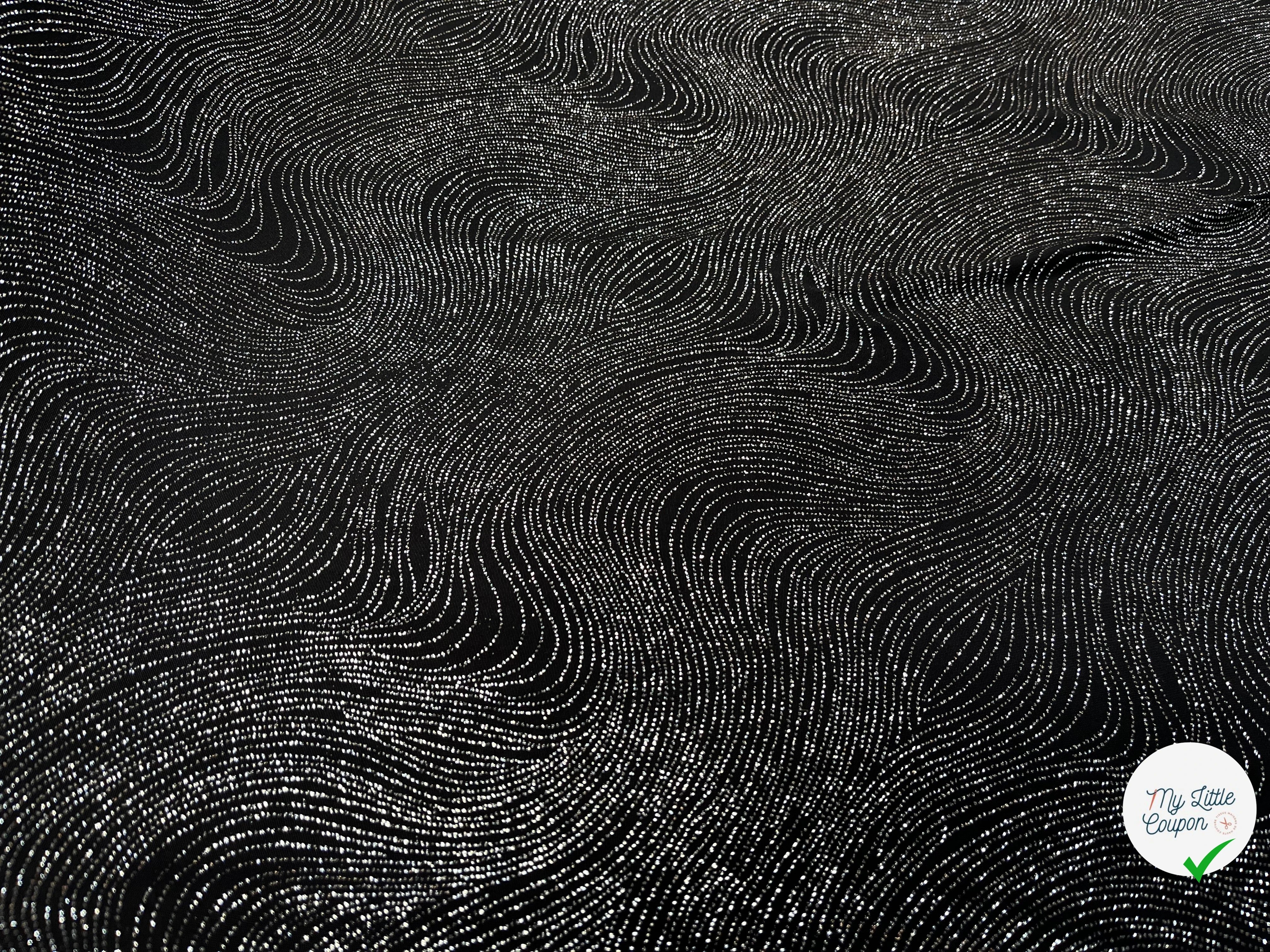 MAILLE FÊTE SÉQUIN BLACK&SILVER - My Little Coupon