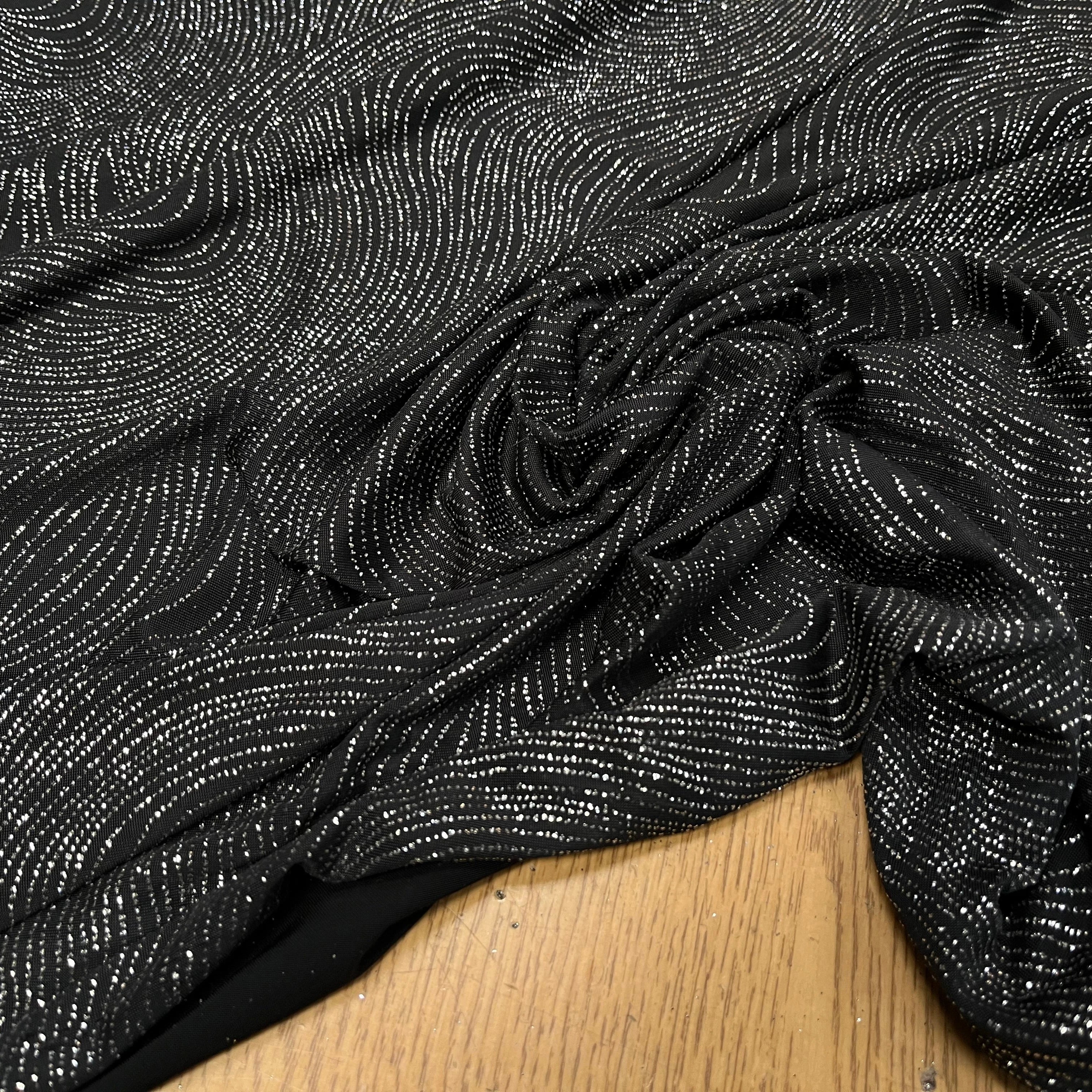 MAILLE FÊTE SÉQUIN BLACK&SILVER - My Little Coupon