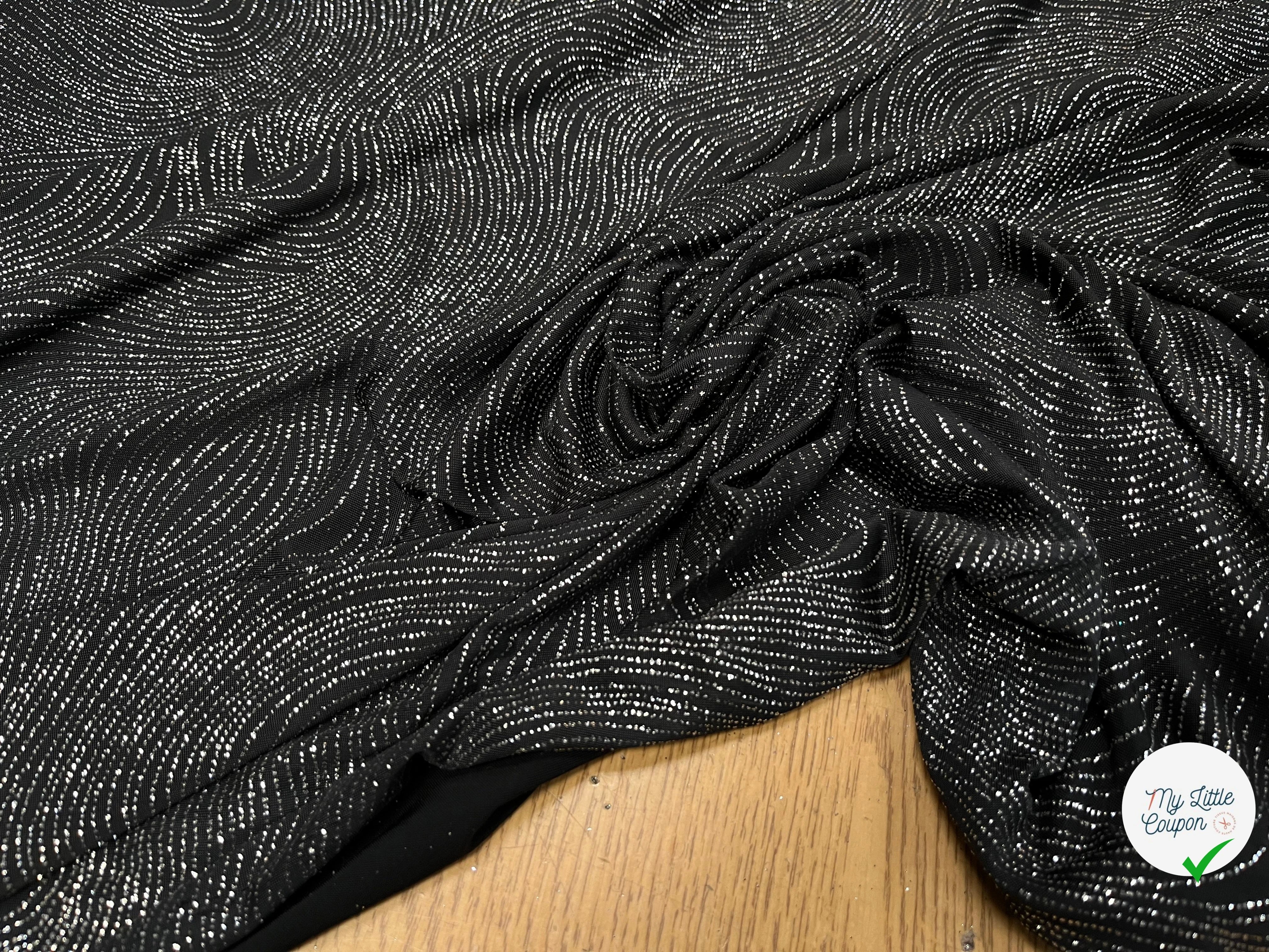 MAILLE FÊTE SÉQUIN BLACK&SILVER - My Little Coupon