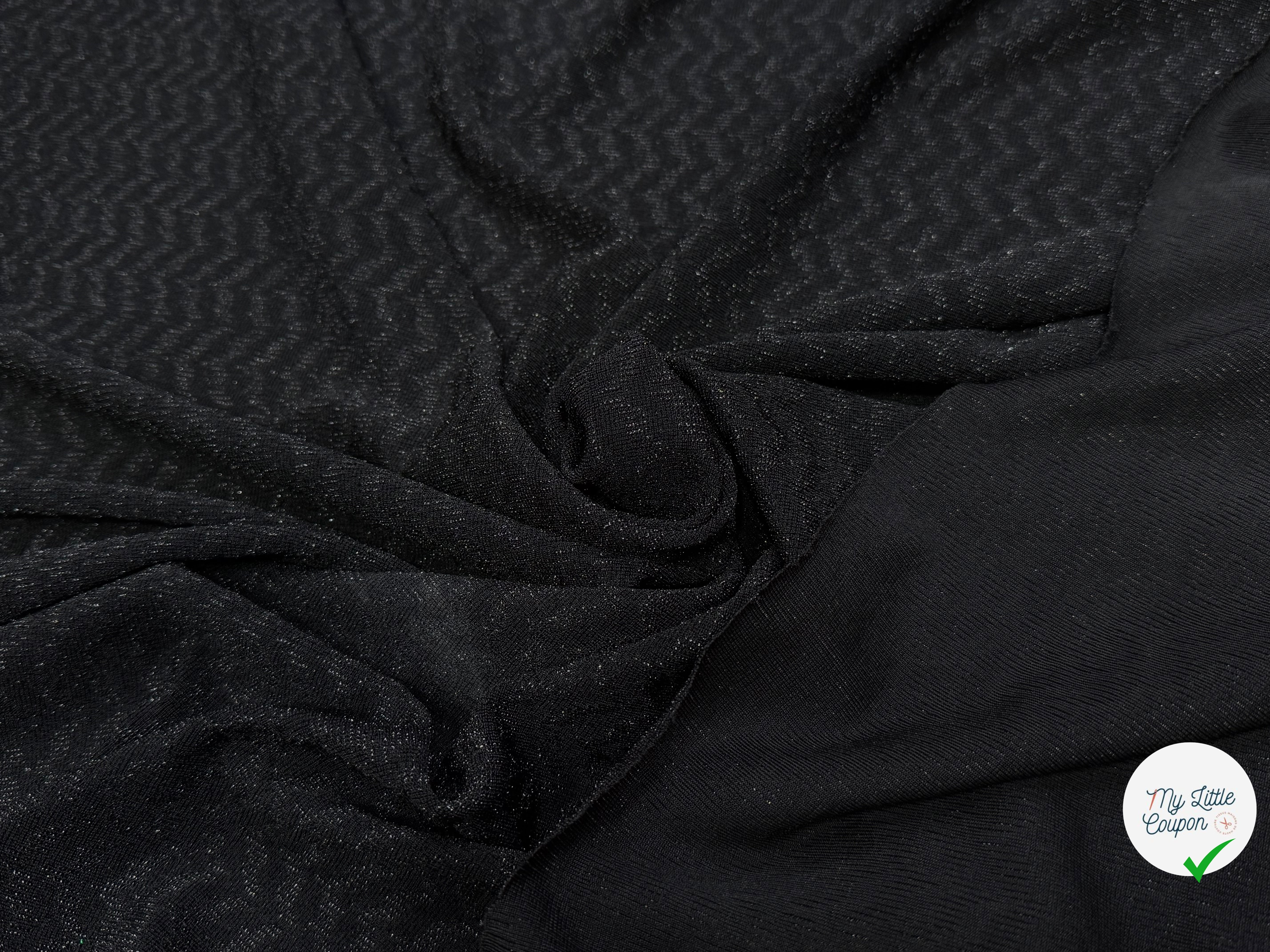 MAILLE FÊTE ULTRA STRETCH BRILLANT BLACK - My Little Coupon