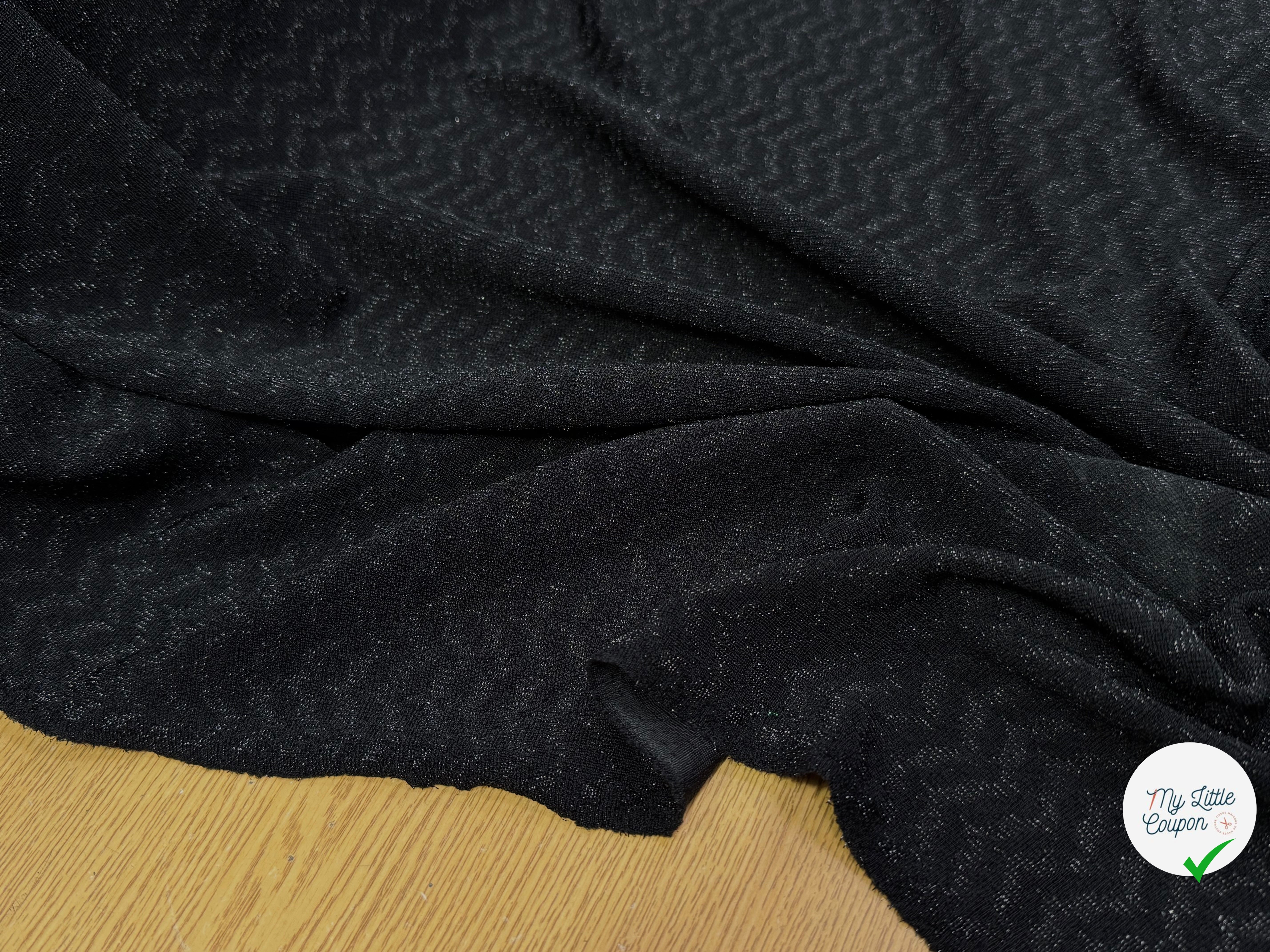 MAILLE FÊTE ULTRA STRETCH BRILLANT BLACK - My Little Coupon