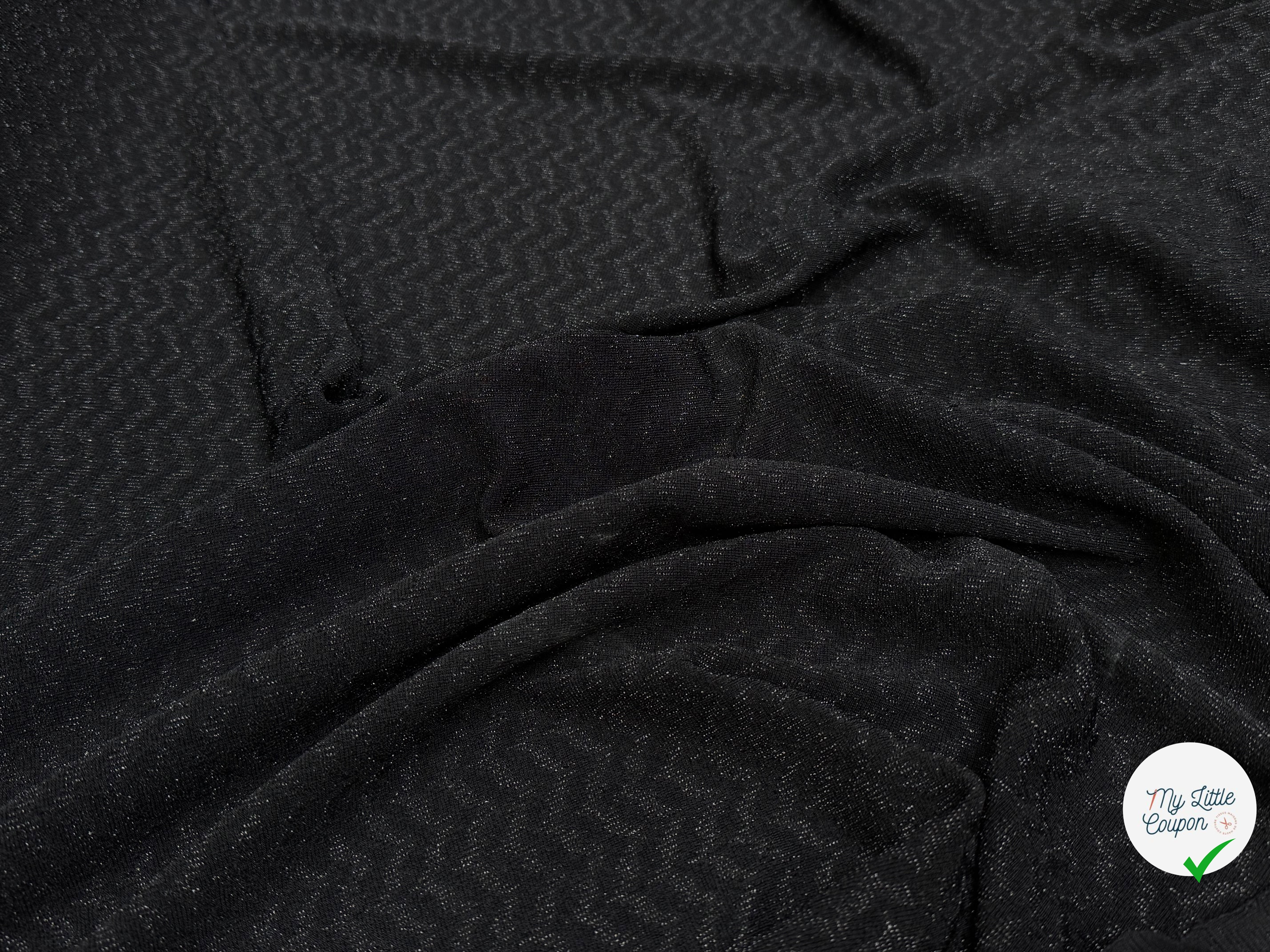 MAILLE FÊTE ULTRA STRETCH BRILLANT BLACK - My Little Coupon