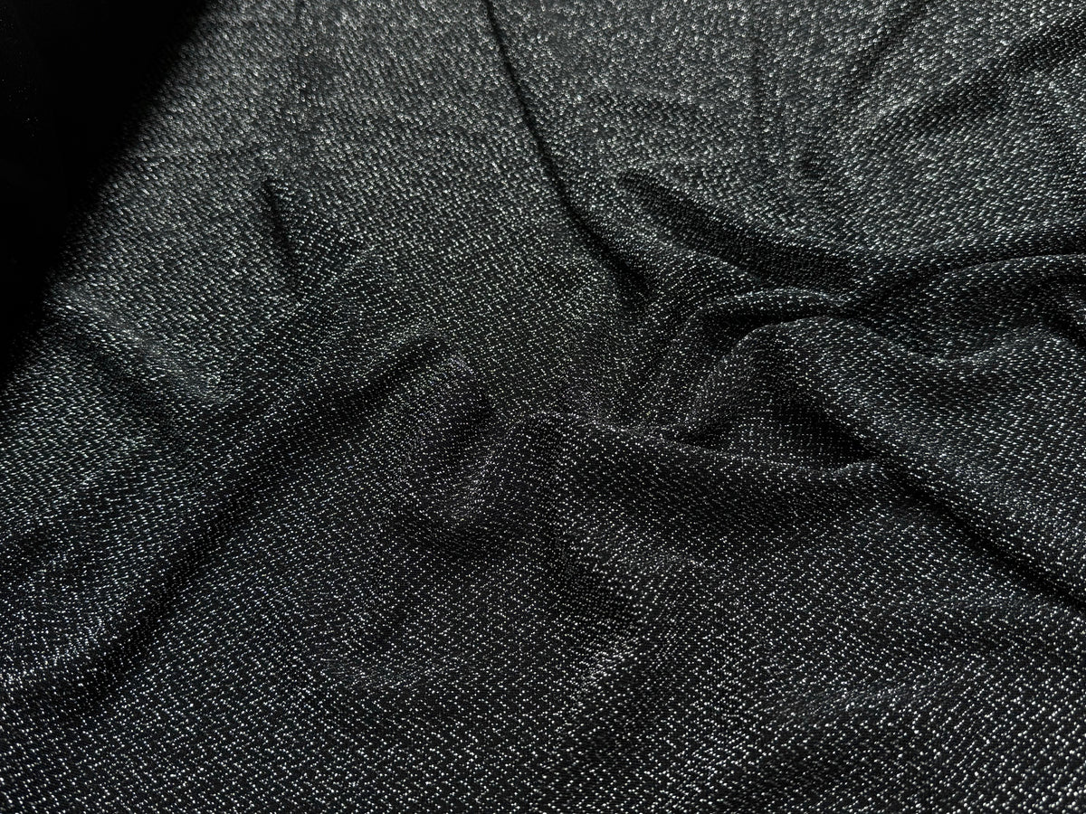 MAILLE FÊTE ULTRA STRETCH BRILLANT BLACK SILVER - My Little Coupon
