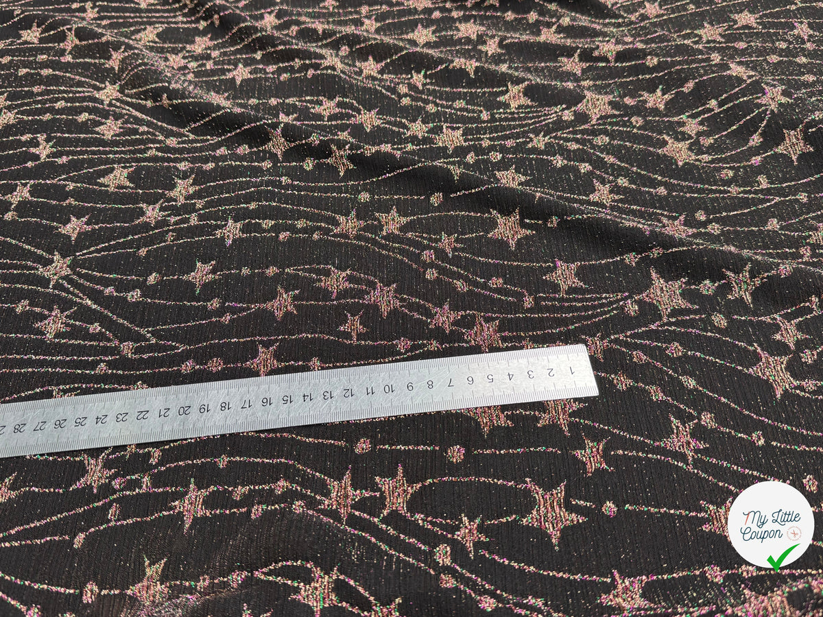 MAILLE FÊTE ULTRA STRETCH BRILLANT FEU D'ARTIFICE POLY MULTICOL VIOLET AS HANGER - My Little Coupon