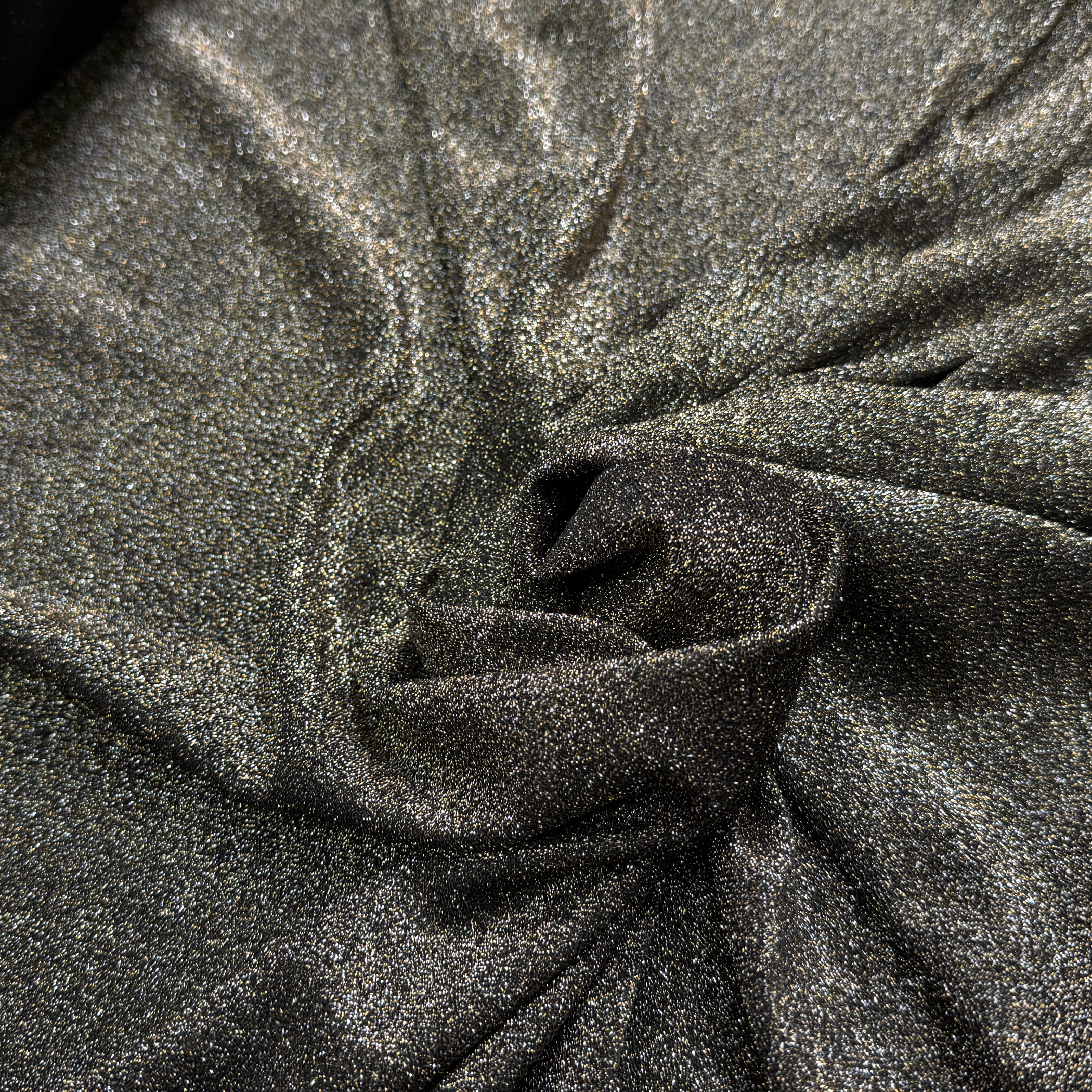 MAILLE FÊTE ULTRA STRETCH BRILLANT OR ARGENTÉ POLY FRENCH TERRY 2 TONE - My Little Coupon