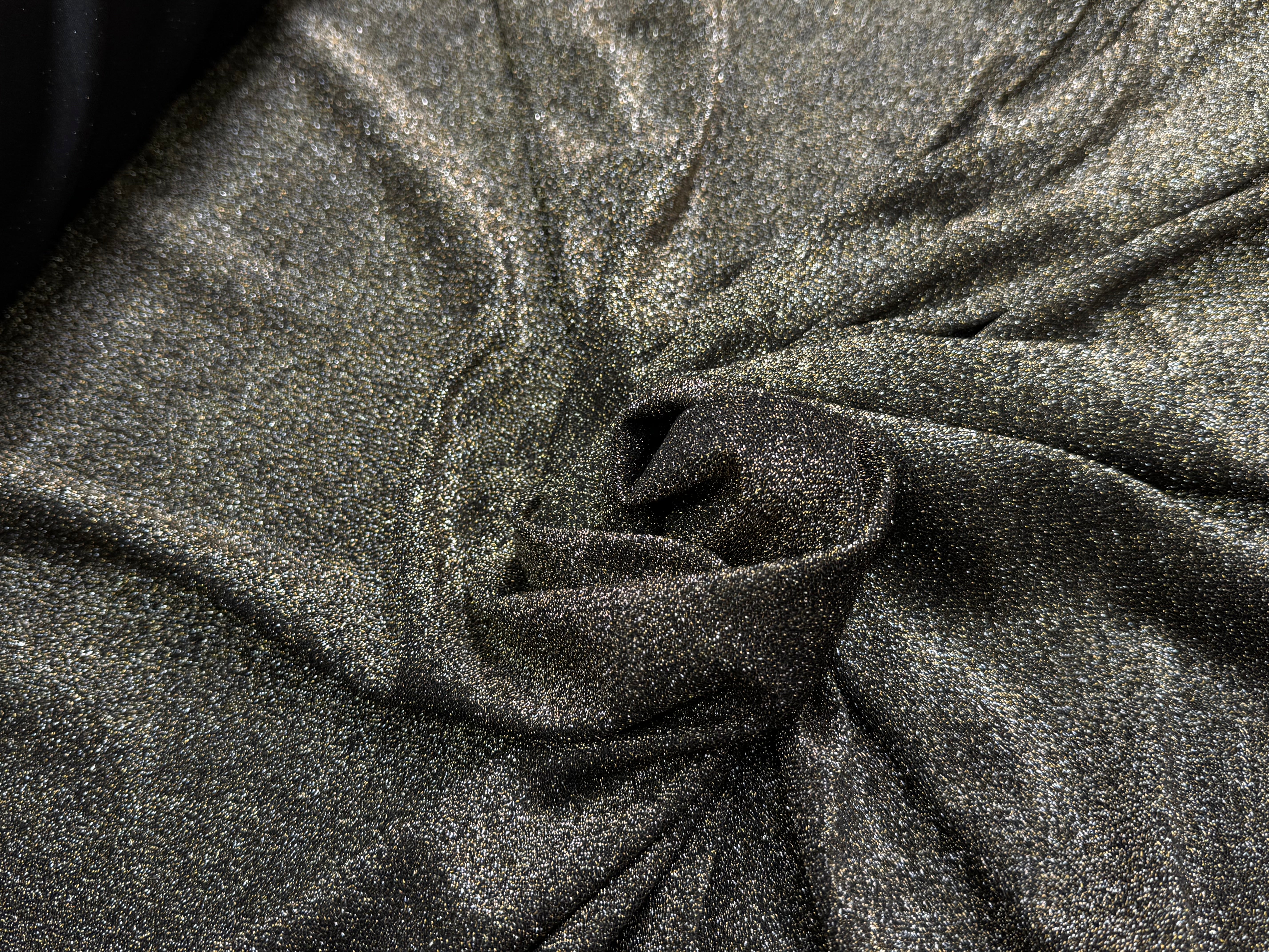 MAILLE FÊTE ULTRA STRETCH BRILLANT OR ARGENTÉ POLY FRENCH TERRY 2 TONE - My Little Coupon