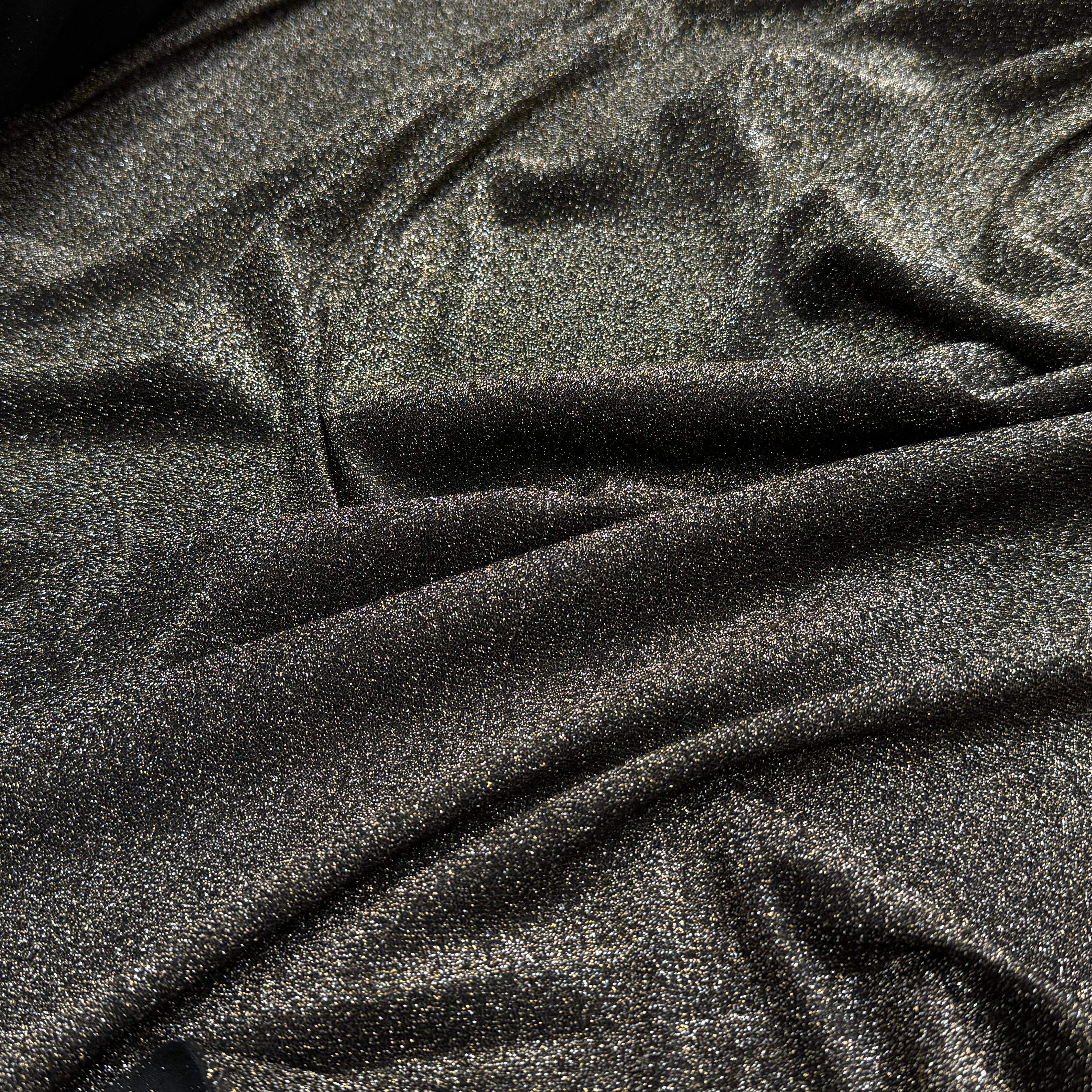 MAILLE FÊTE ULTRA STRETCH BRILLANT OR ARGENTÉ POLY FRENCH TERRY 2 TONE - My Little Coupon