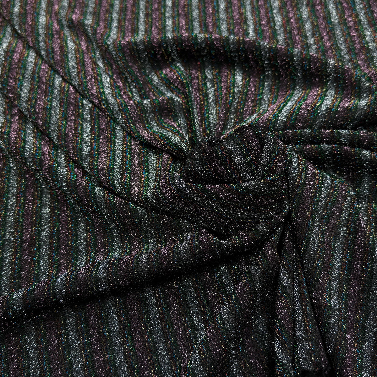 MAILLE FÊTE ULTRA STRETCH BRILLANT BLACK SILVER - My Little Coupon