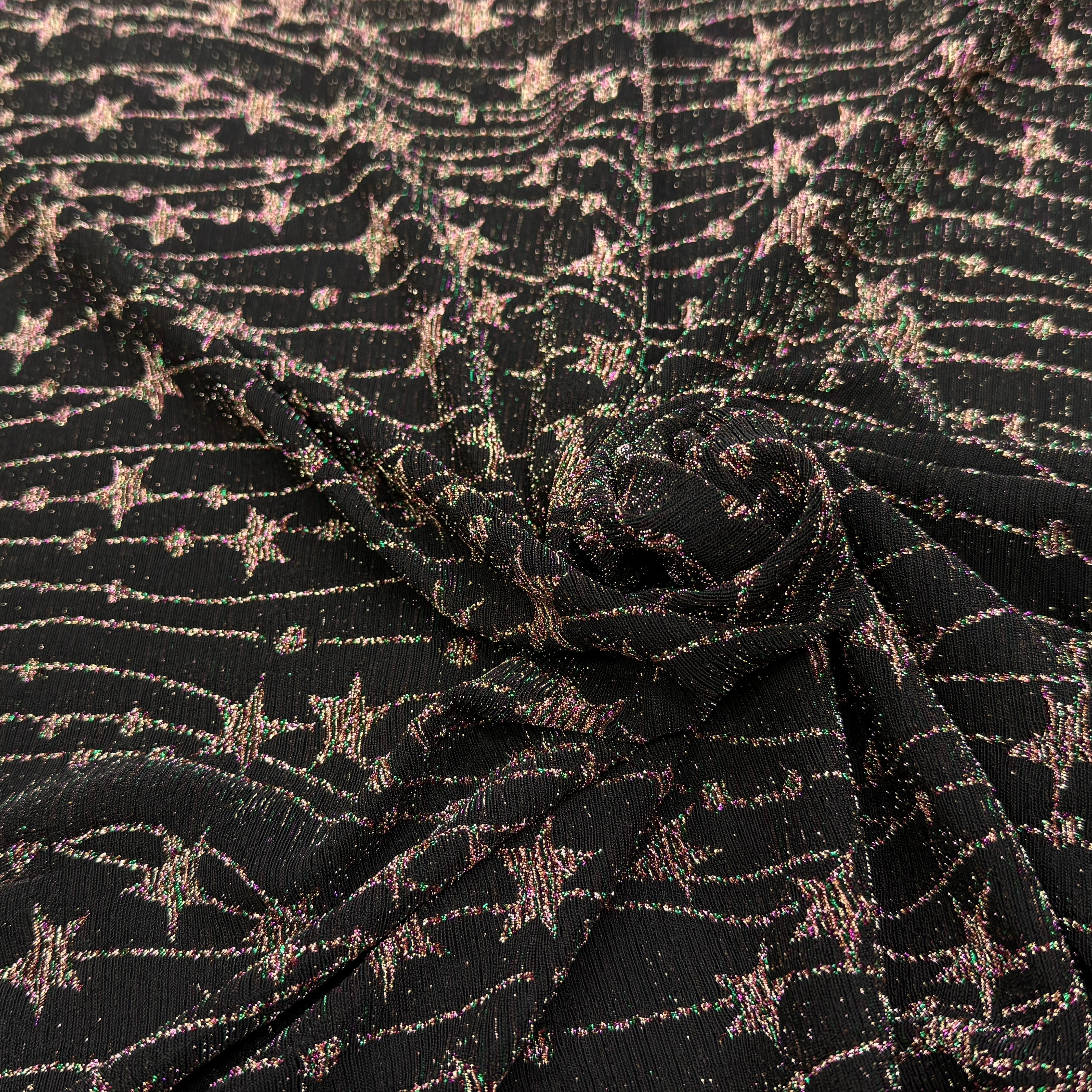 MAILLE FÊTE ULTRA STRETCH BRILLANT FEU D'ARTIFICE POLY MULTICOL VIOLET AS HANGER - My Little Coupon