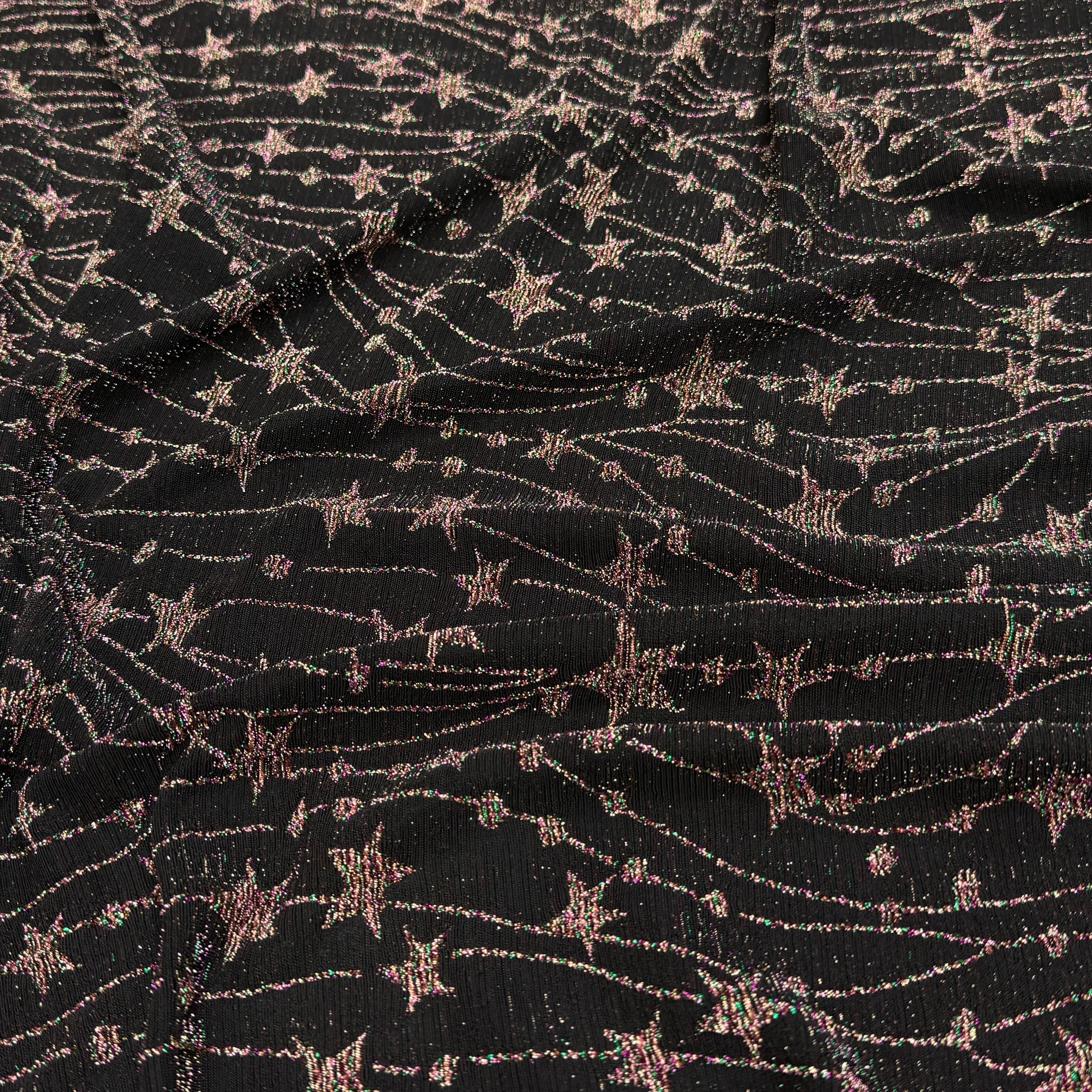 MAILLE FÊTE ULTRA STRETCH BRILLANT FEU D'ARTIFICE POLY MULTICOL VIOLET AS HANGER - My Little Coupon
