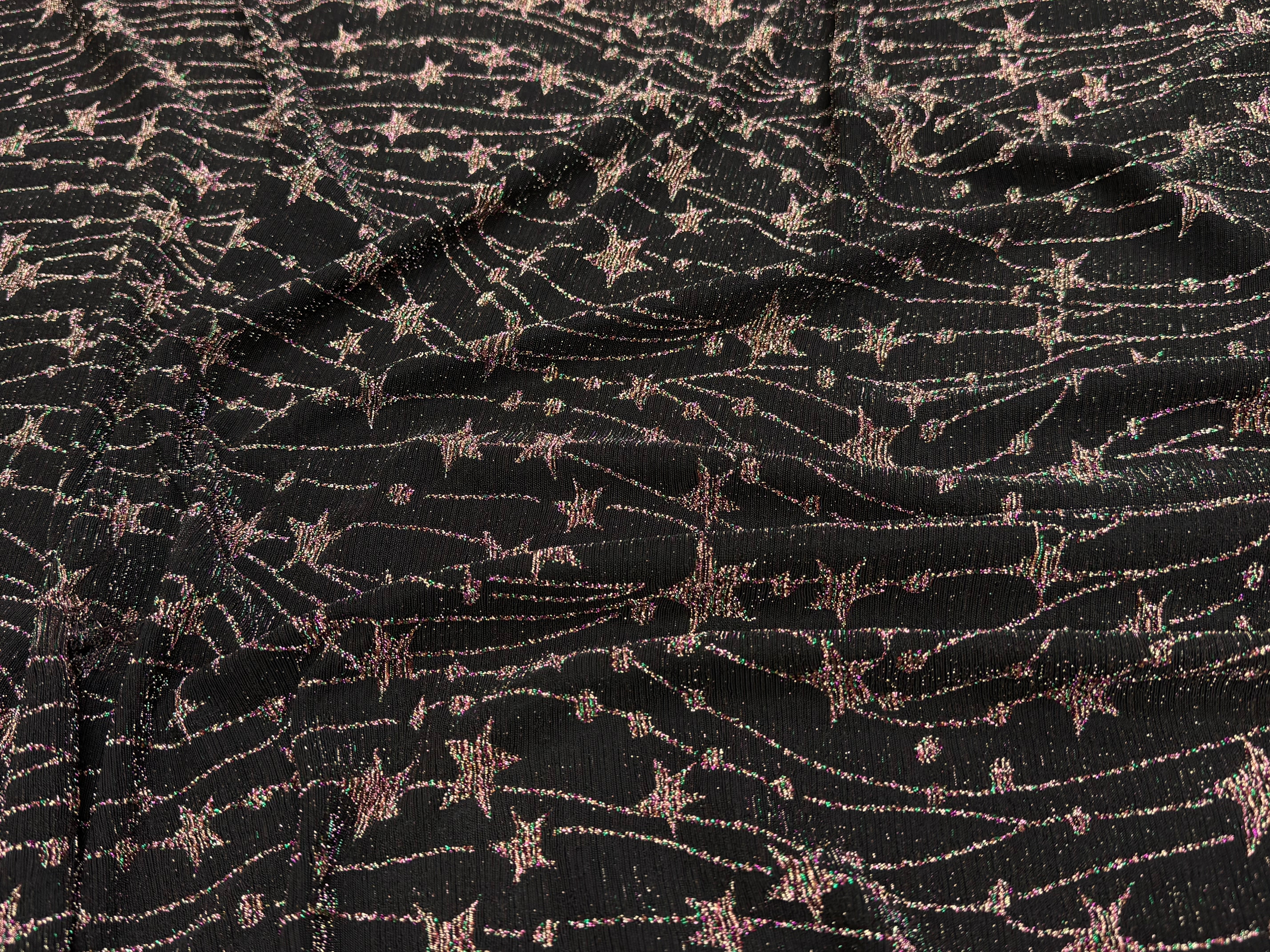 MAILLE FÊTE ULTRA STRETCH BRILLANT FEU D'ARTIFICE POLY MULTICOL VIOLET AS HANGER - My Little Coupon