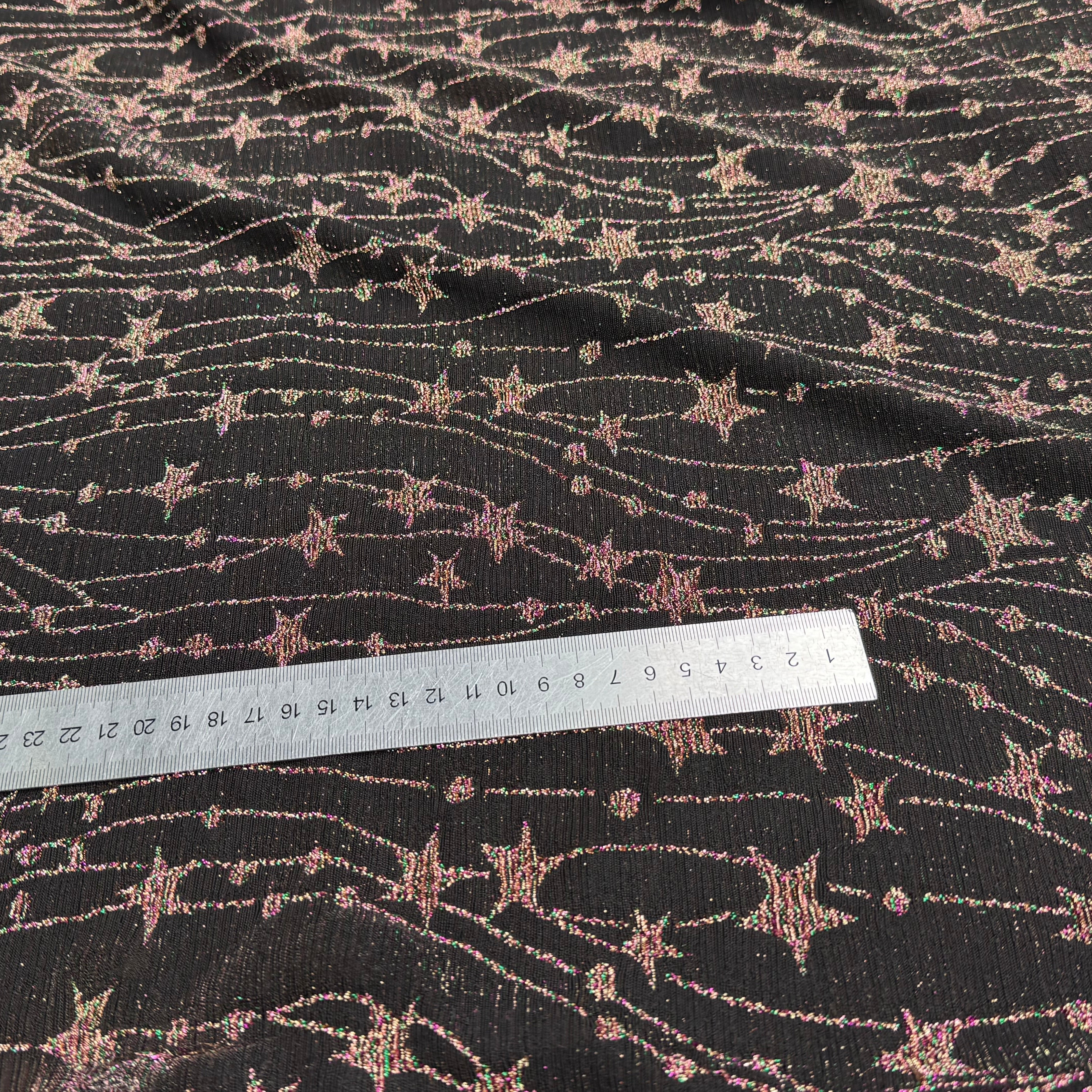 MAILLE FÊTE ULTRA STRETCH BRILLANT FEU D'ARTIFICE POLY MULTICOL VIOLET AS HANGER - My Little Coupon