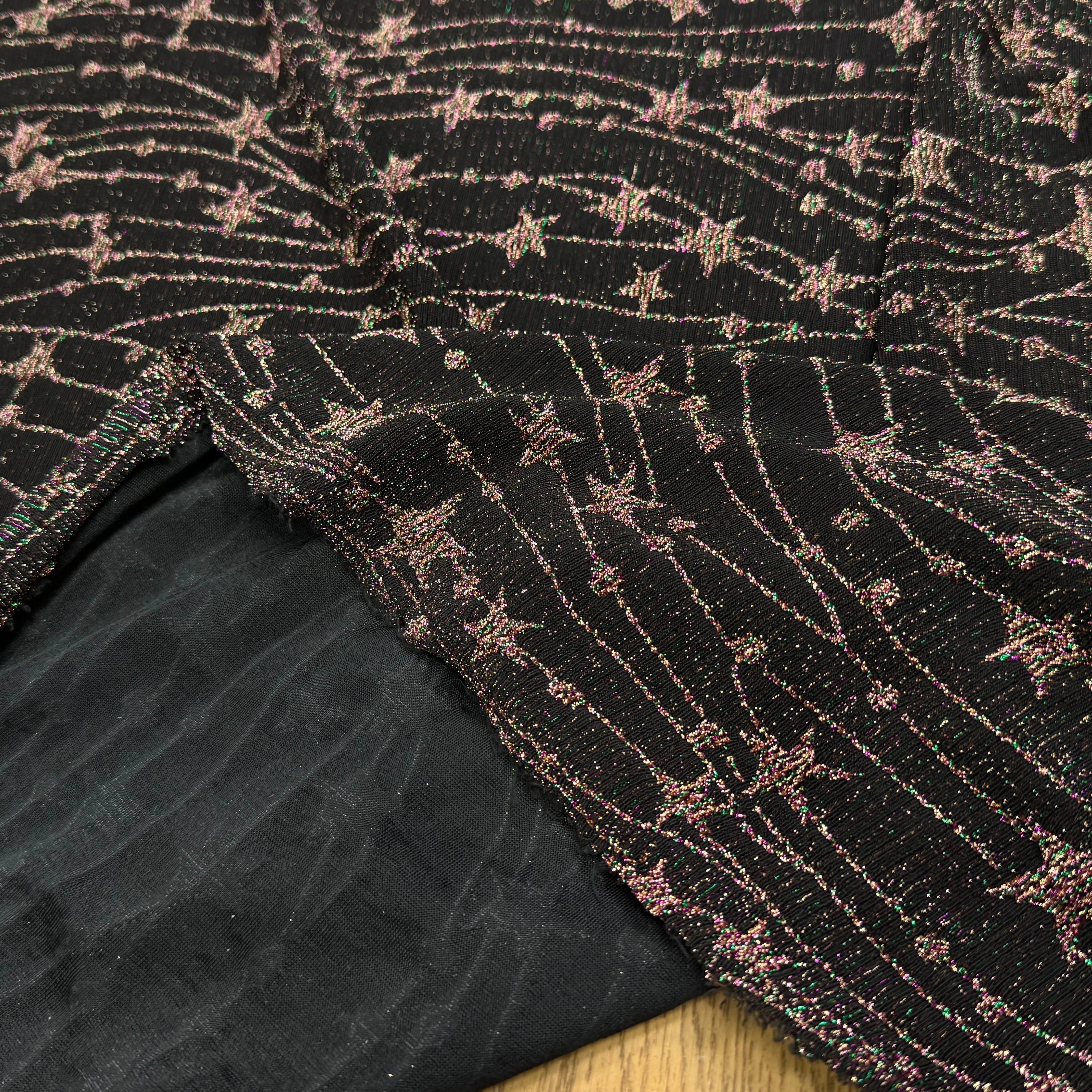 MAILLE FÊTE ULTRA STRETCH BRILLANT FEU D'ARTIFICE POLY MULTICOL VIOLET AS HANGER - My Little Coupon