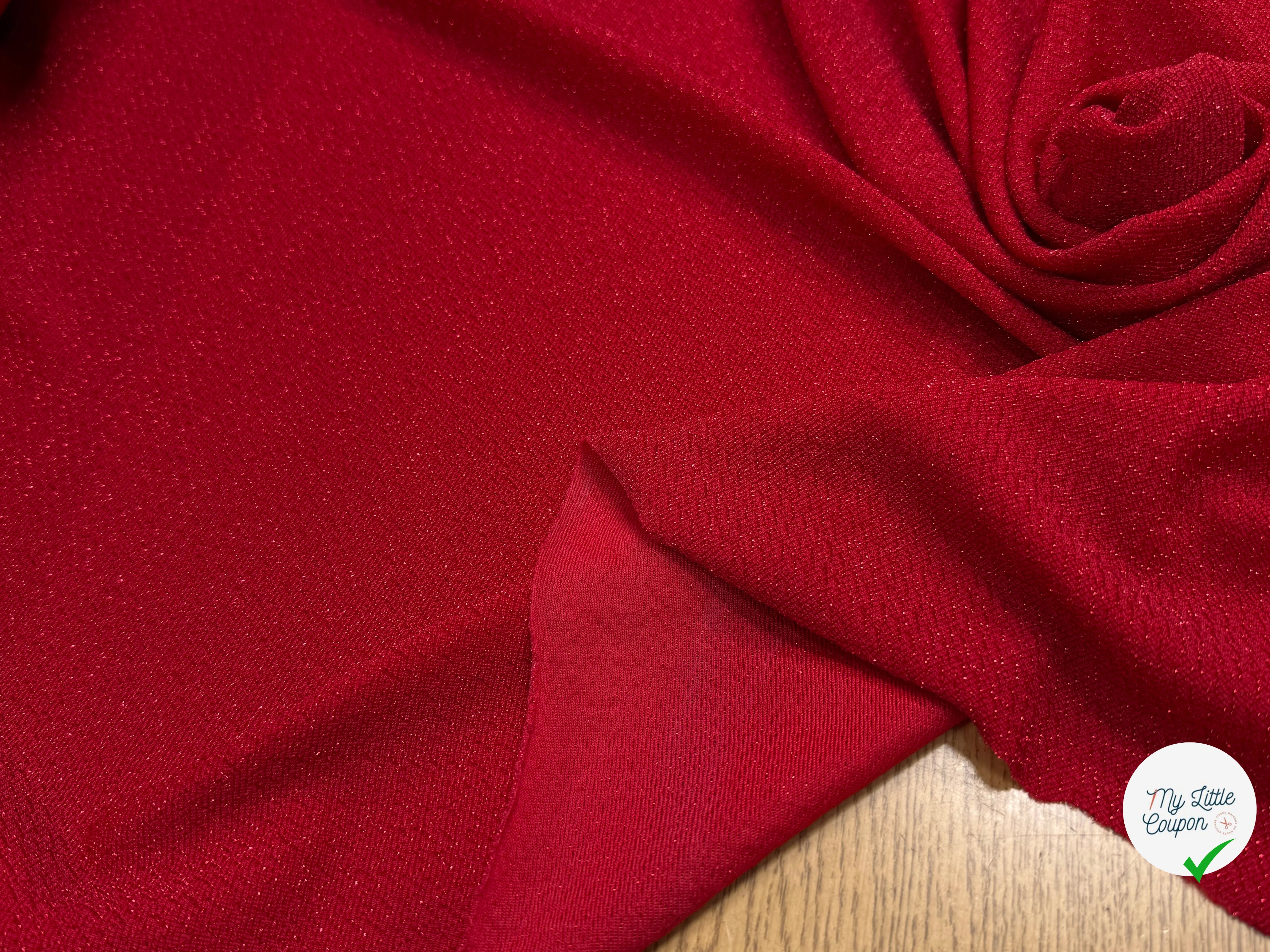 MAILLE FÊTE ULTRA STRETCH BRILLANT RED - My Little Coupon