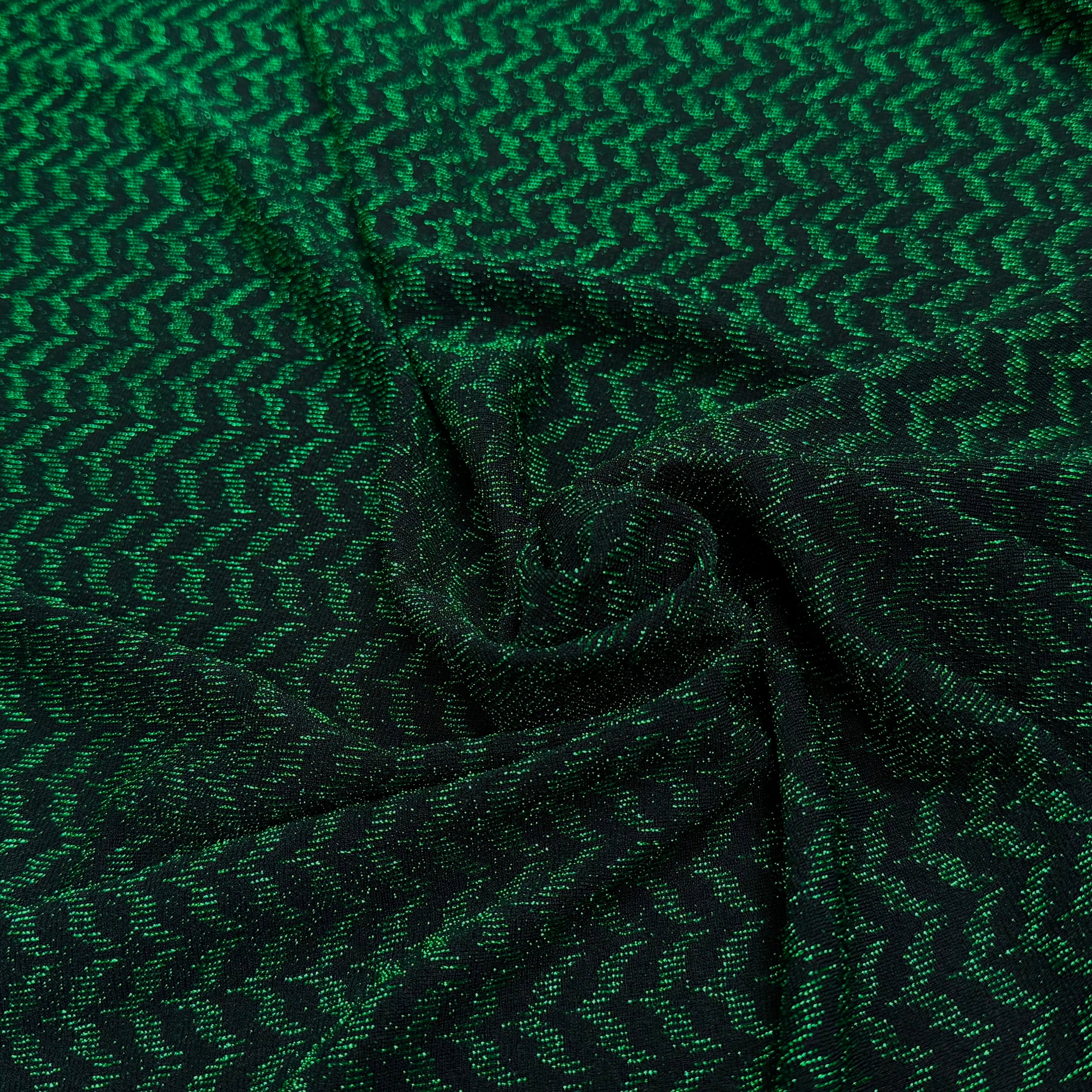 MAILLE FÊTE ULTRA STRETCH BRILLANT VERT - My Little Coupon