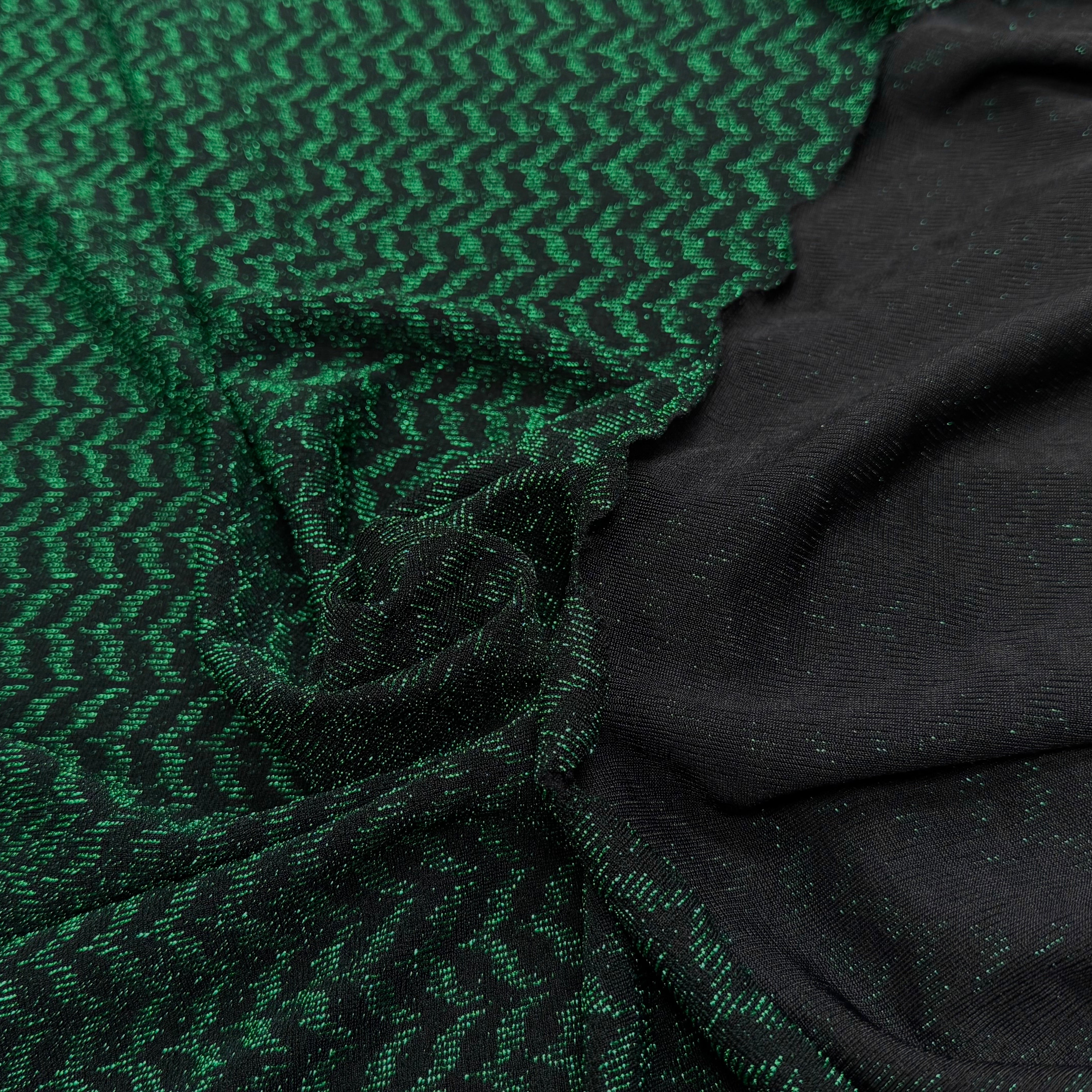 MAILLE FÊTE ULTRA STRETCH BRILLANT VERT - My Little Coupon