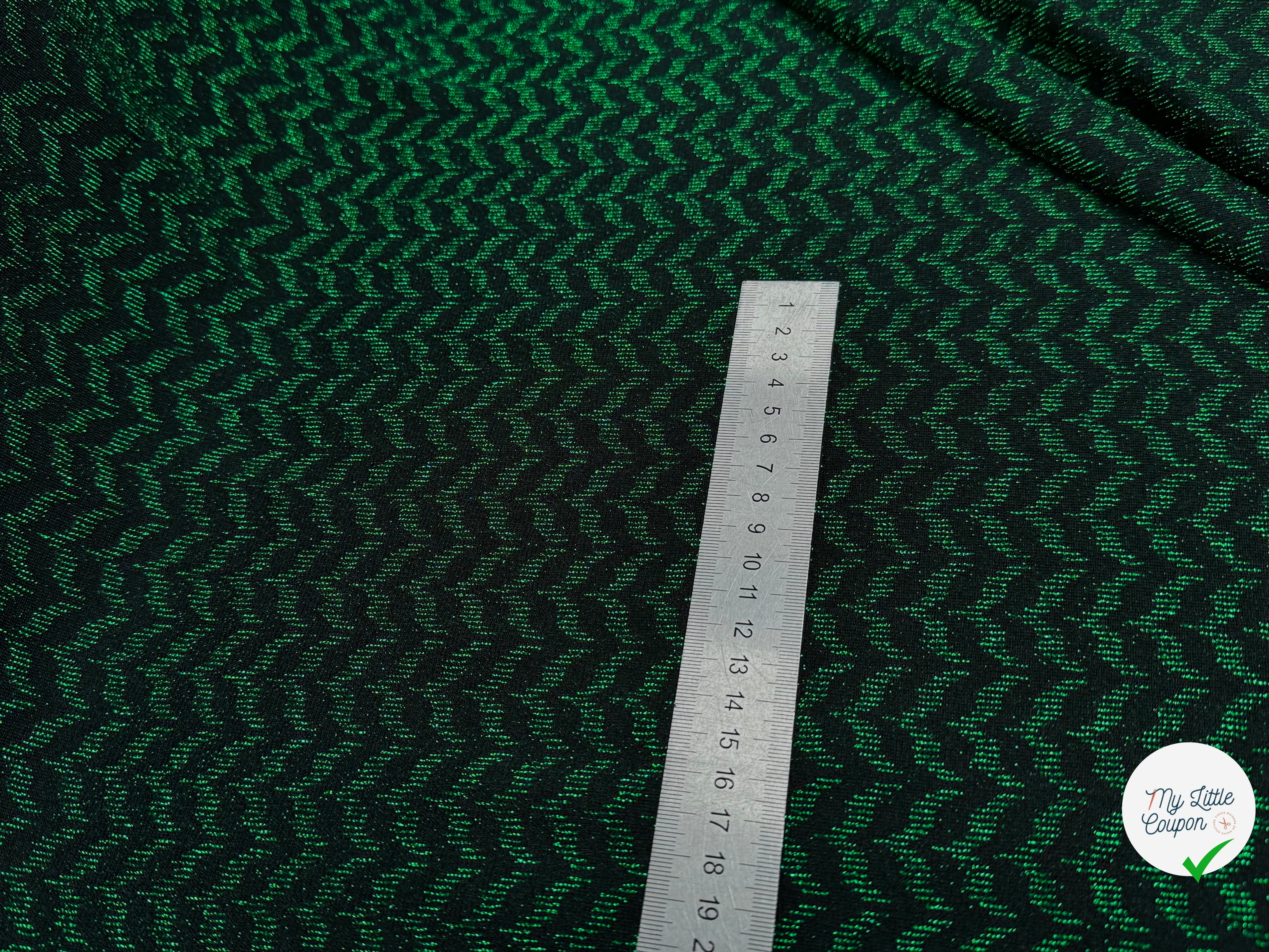 MAILLE FÊTE ULTRA STRETCH BRILLANT VERT - My Little Coupon