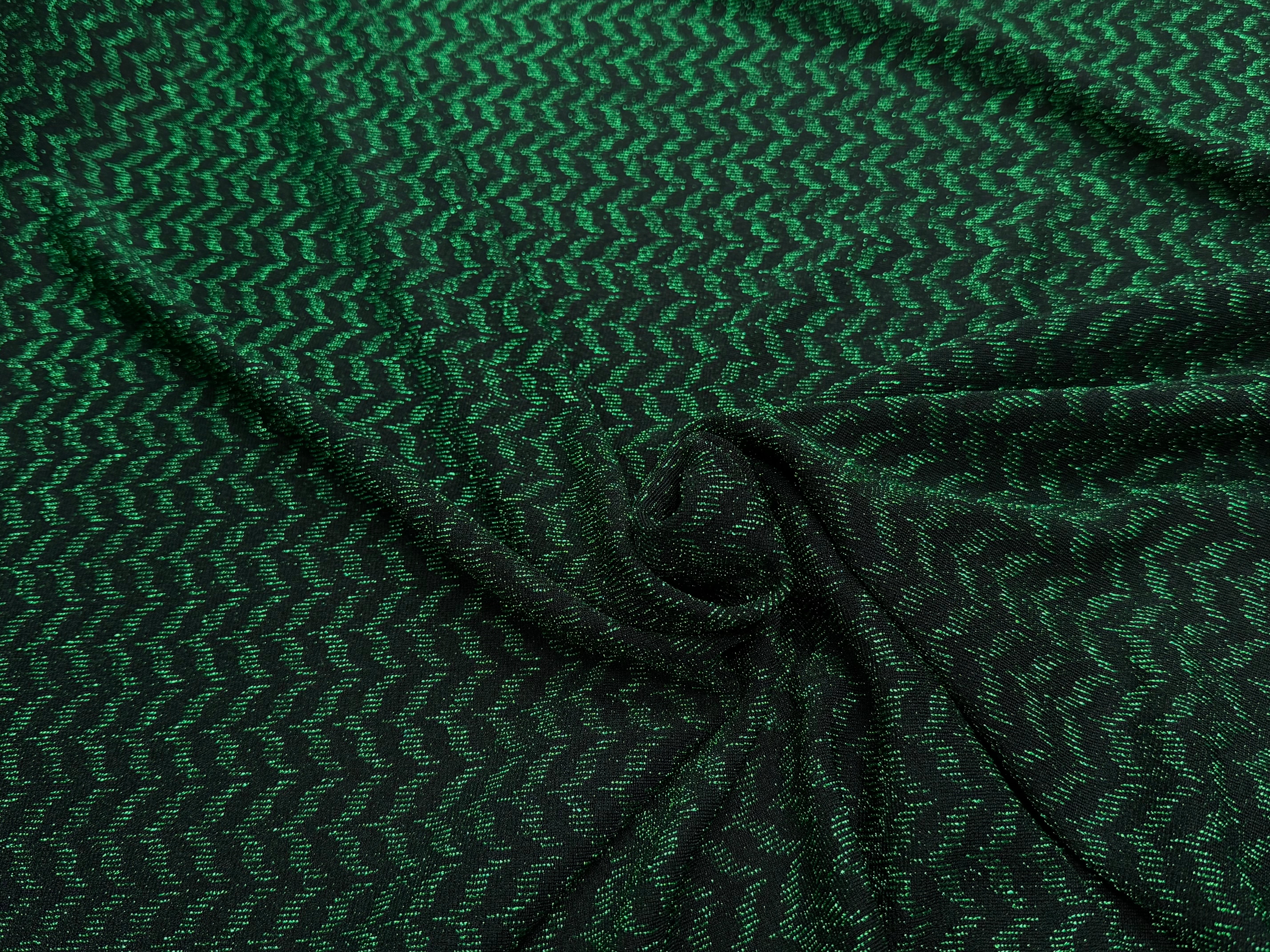 MAILLE FÊTE ULTRA STRETCH BRILLANT VERT - My Little Coupon