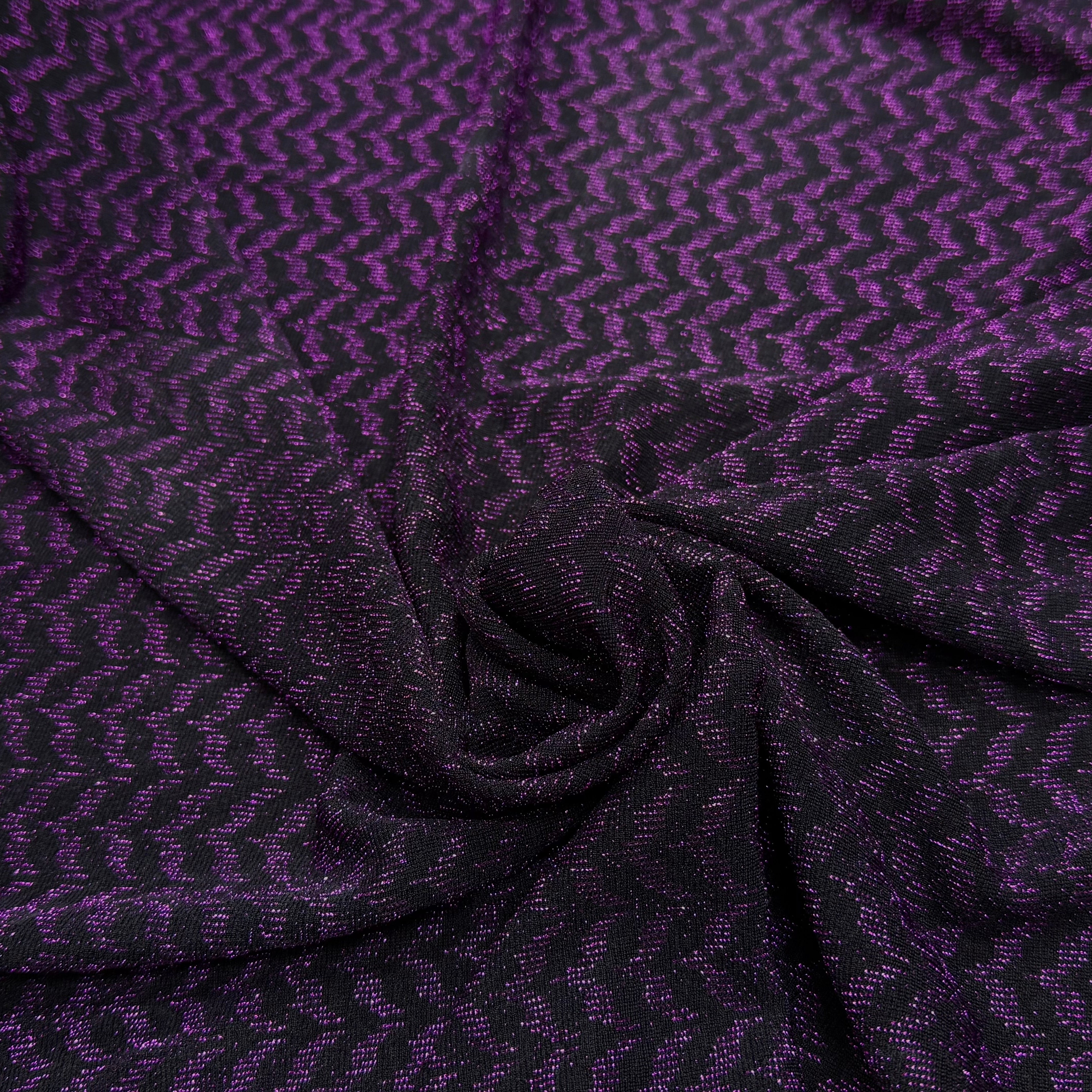 MAILLE FÊTE ULTRA STRETCH BRILLANT VIOLET - My Little Coupon
