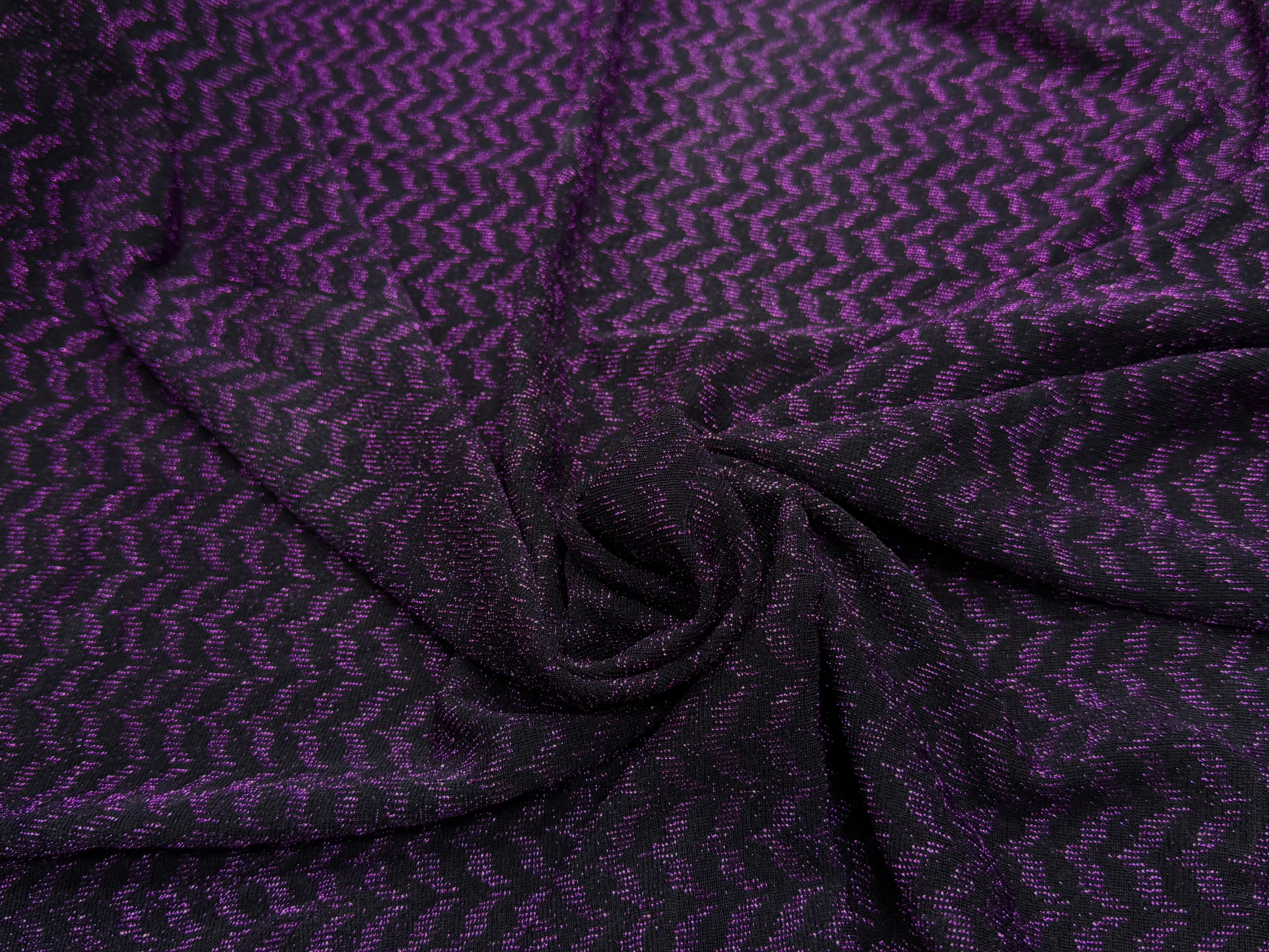 MAILLE FÊTE ULTRA STRETCH BRILLANT VIOLET - My Little Coupon