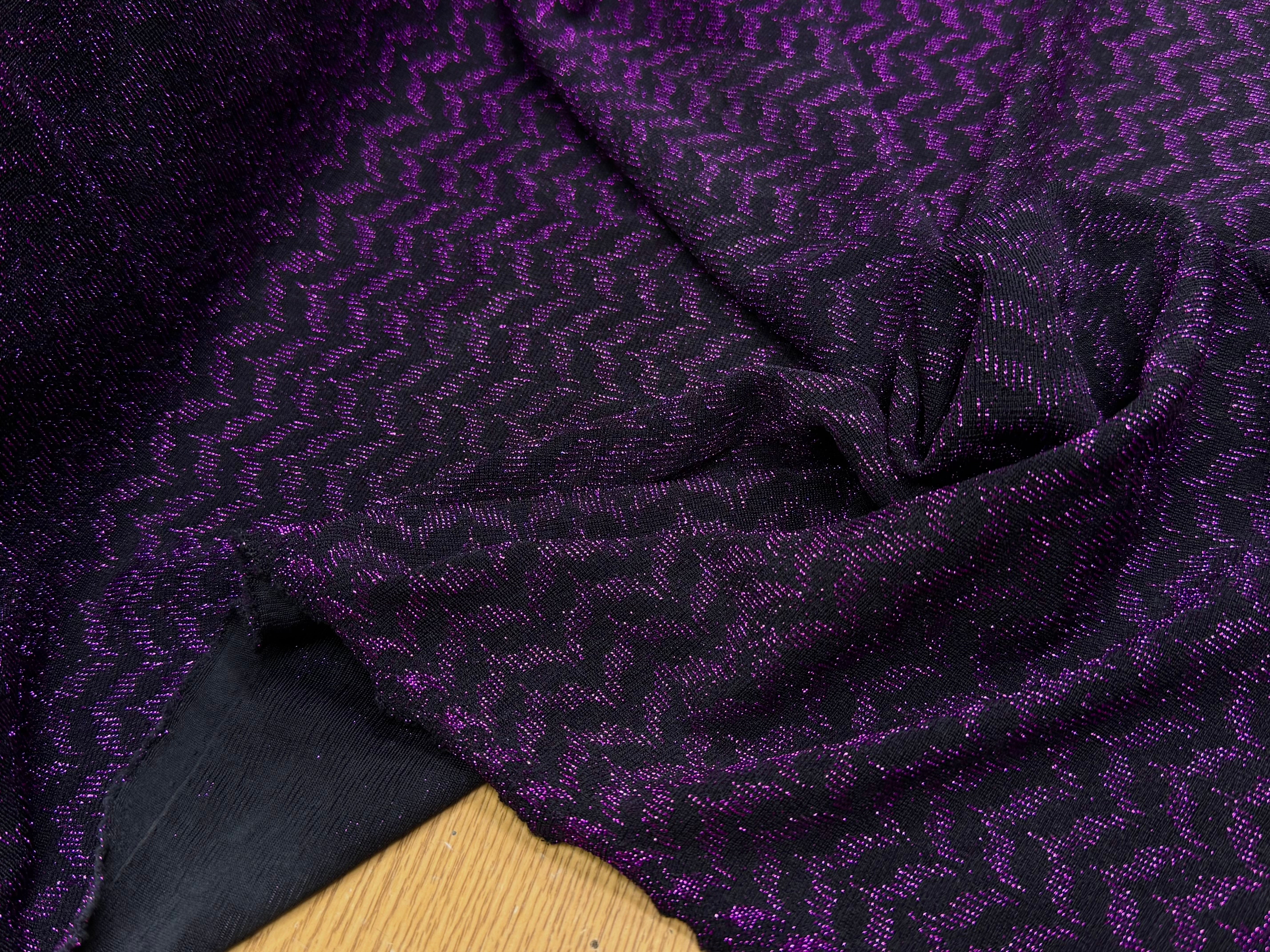 MAILLE FÊTE ULTRA STRETCH BRILLANT VIOLET - My Little Coupon