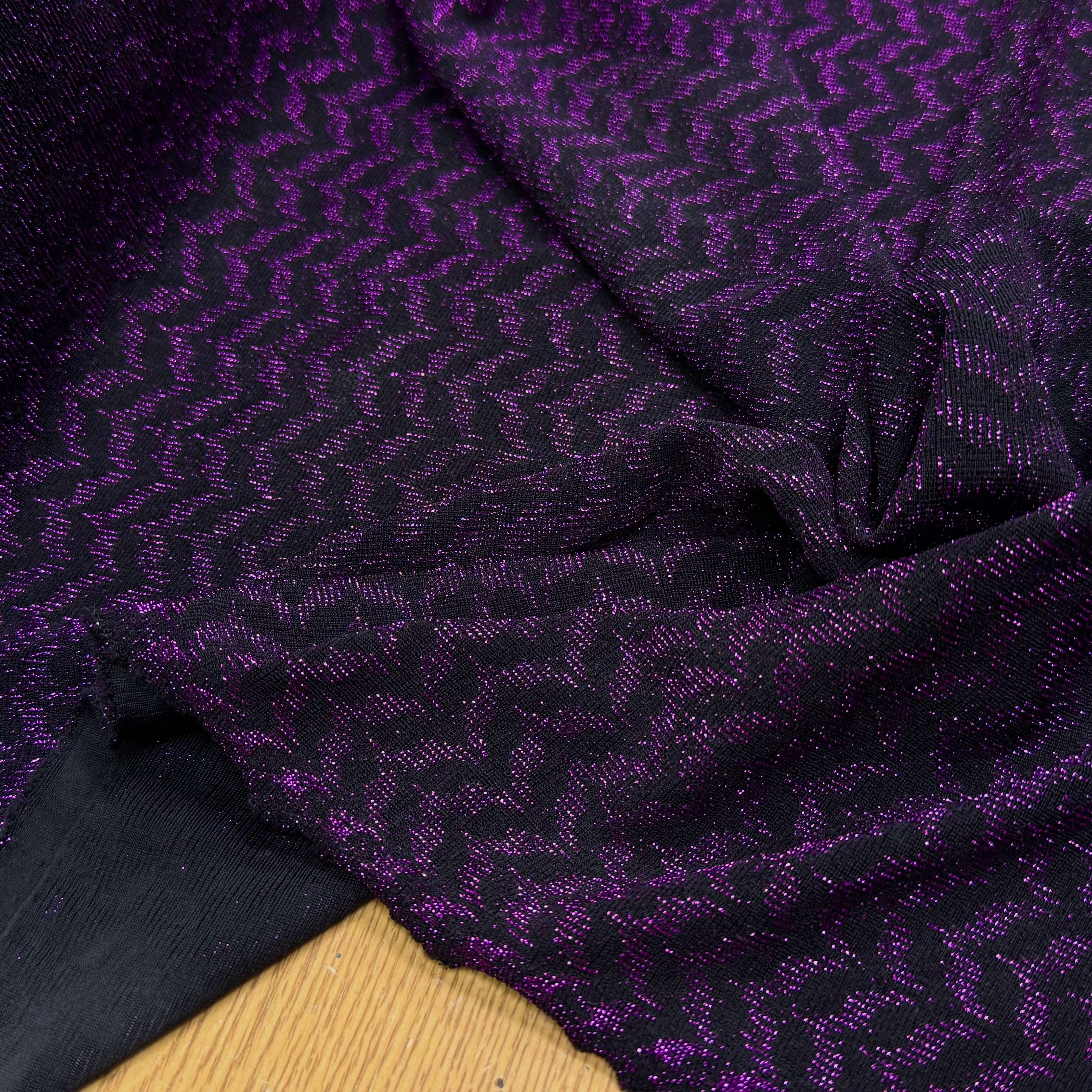 MAILLE FÊTE ULTRA STRETCH BRILLANT VIOLET - My Little Coupon