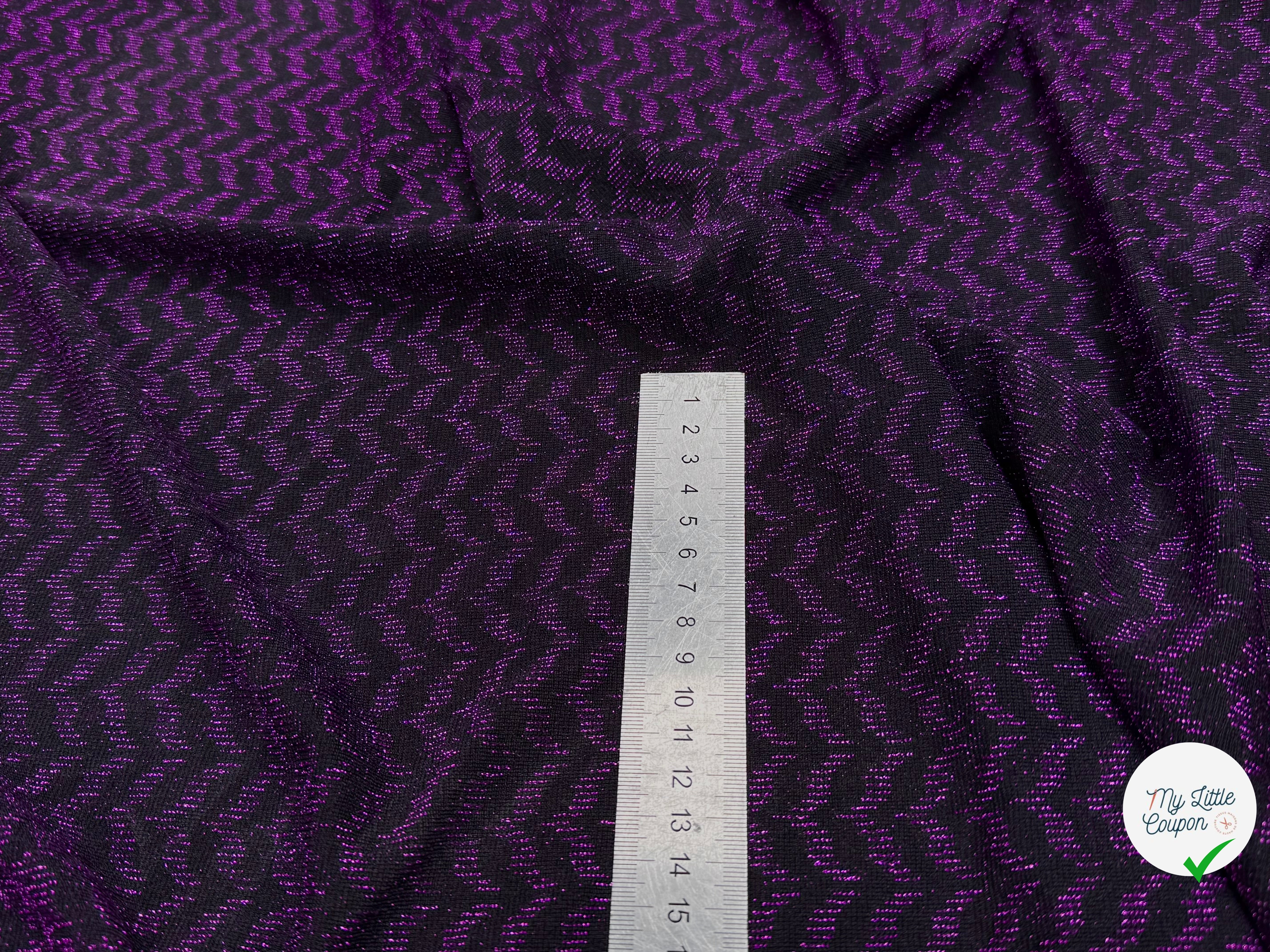 MAILLE FÊTE ULTRA STRETCH BRILLANT VIOLET - My Little Coupon