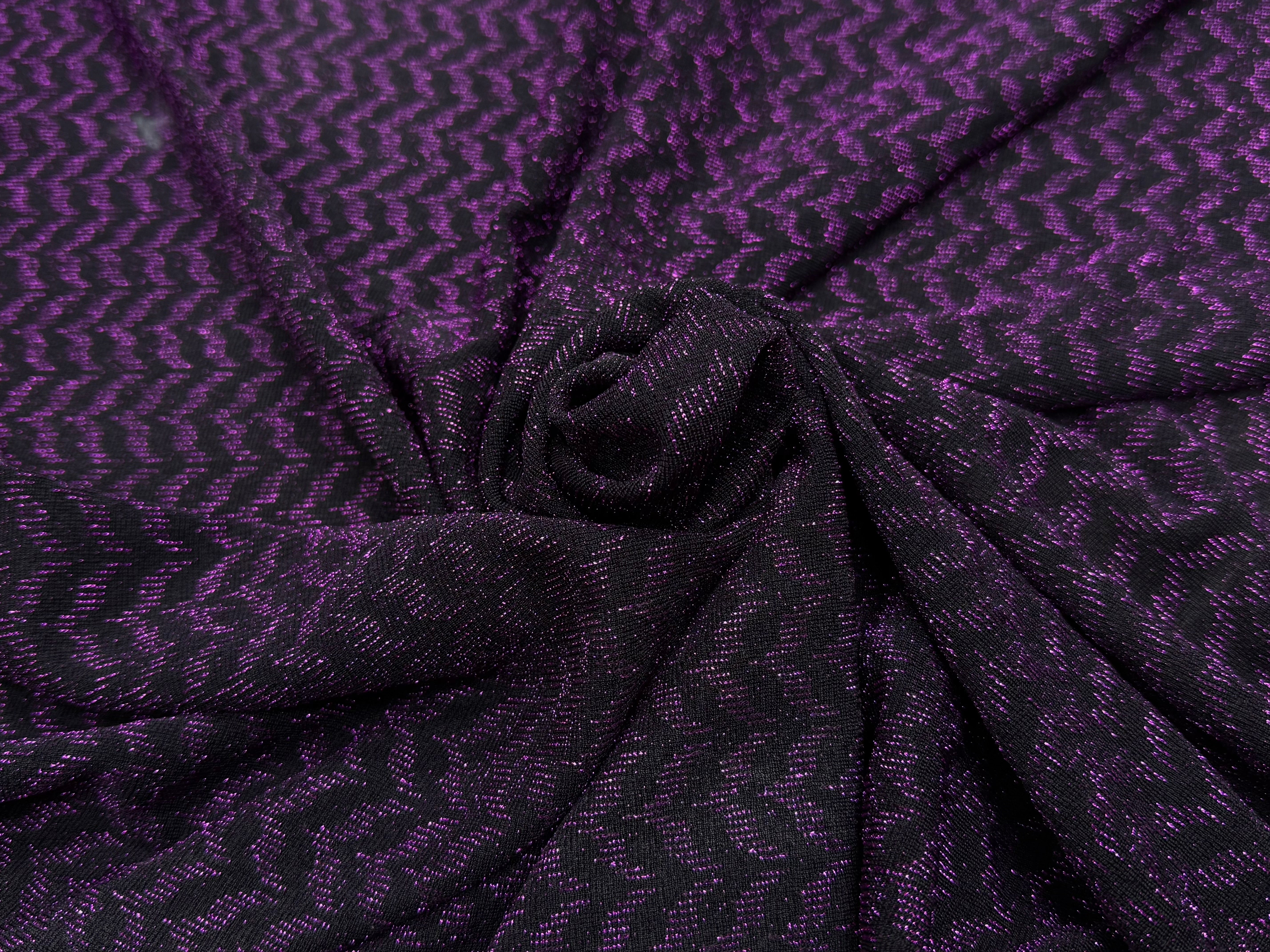 MAILLE FÊTE ULTRA STRETCH BRILLANT VIOLET - My Little Coupon