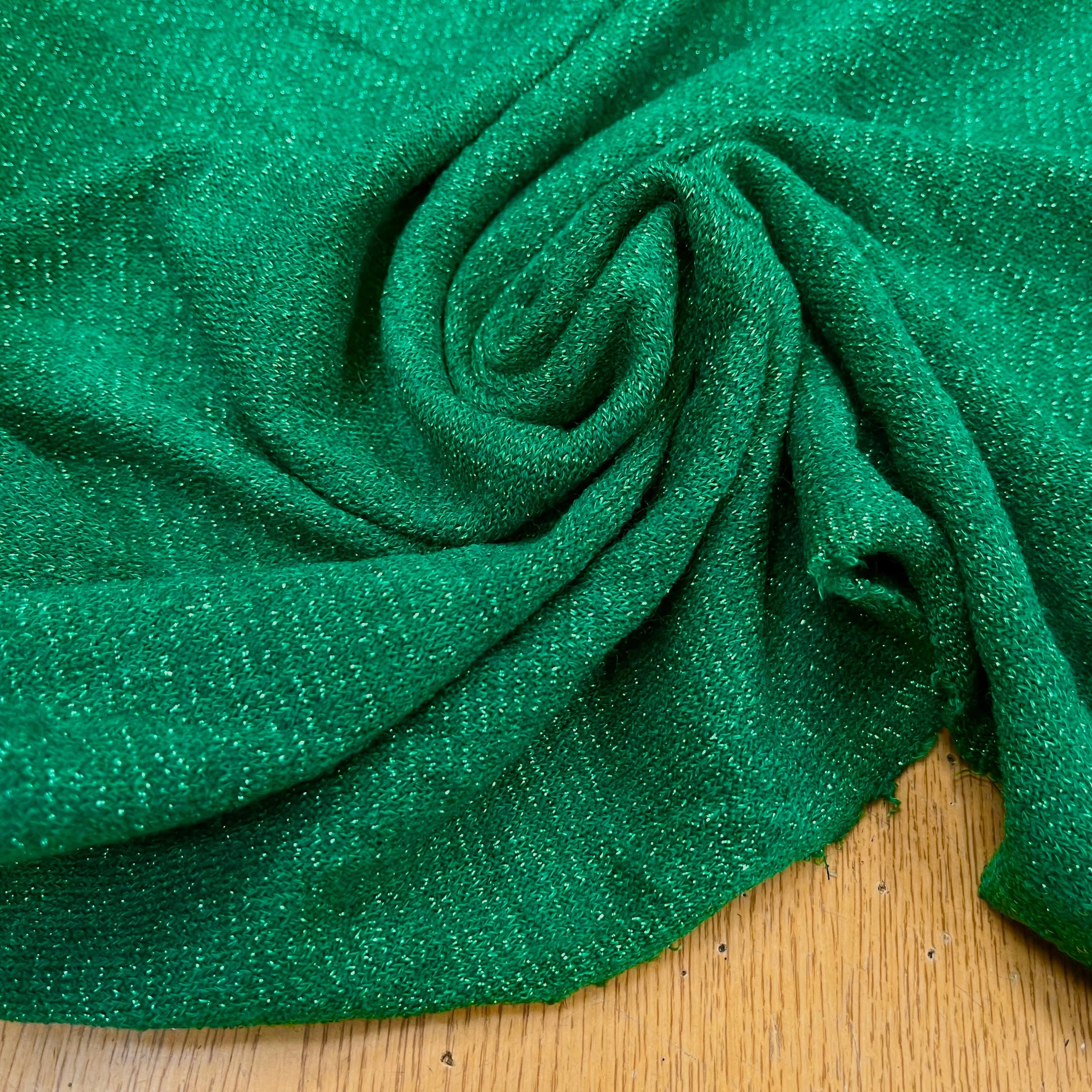 MAILLE FÊTE VERT LEGREMENT BRILLANTE - My Little Coupon