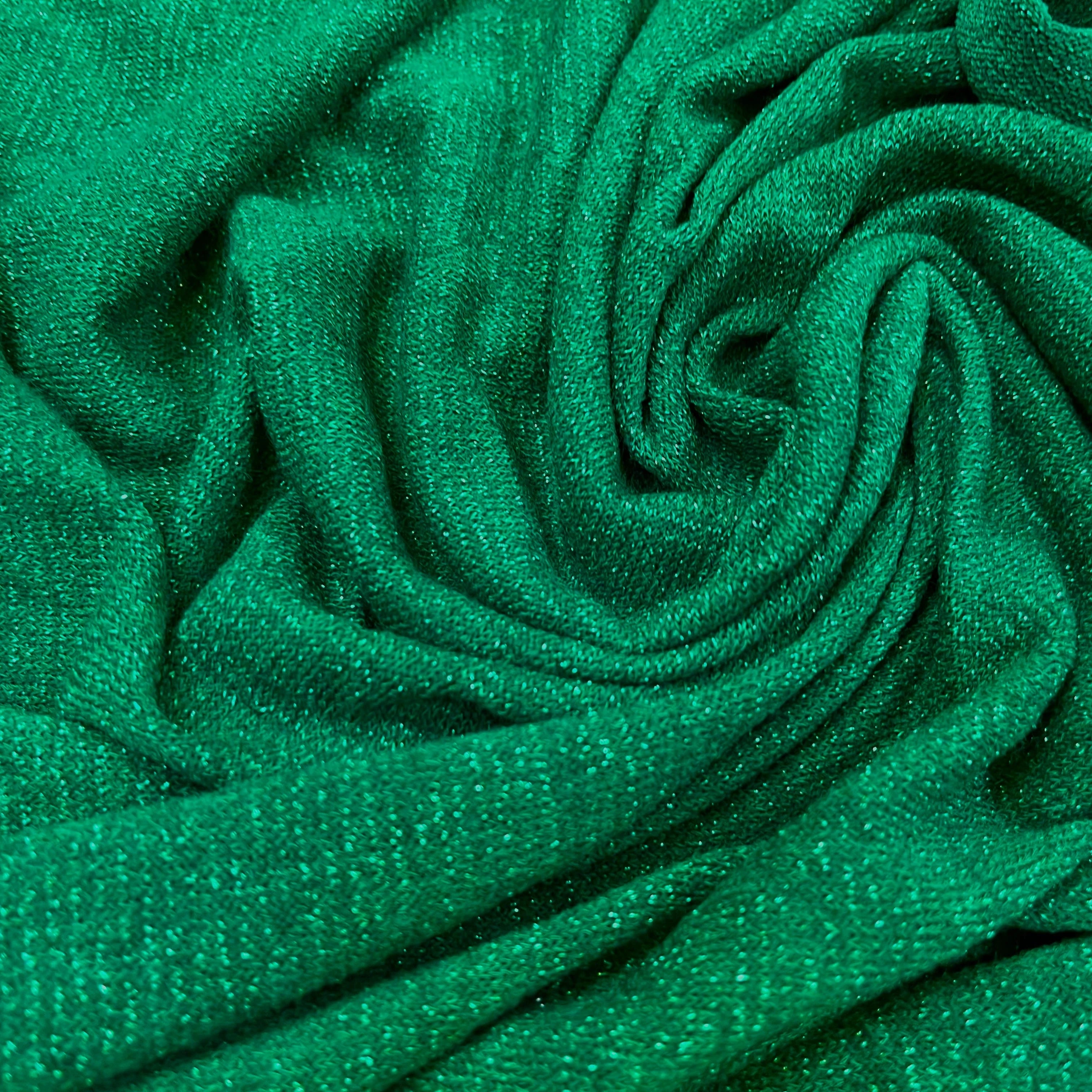 MAILLE FÊTE VERT LEGREMENT BRILLANTE - My Little Coupon